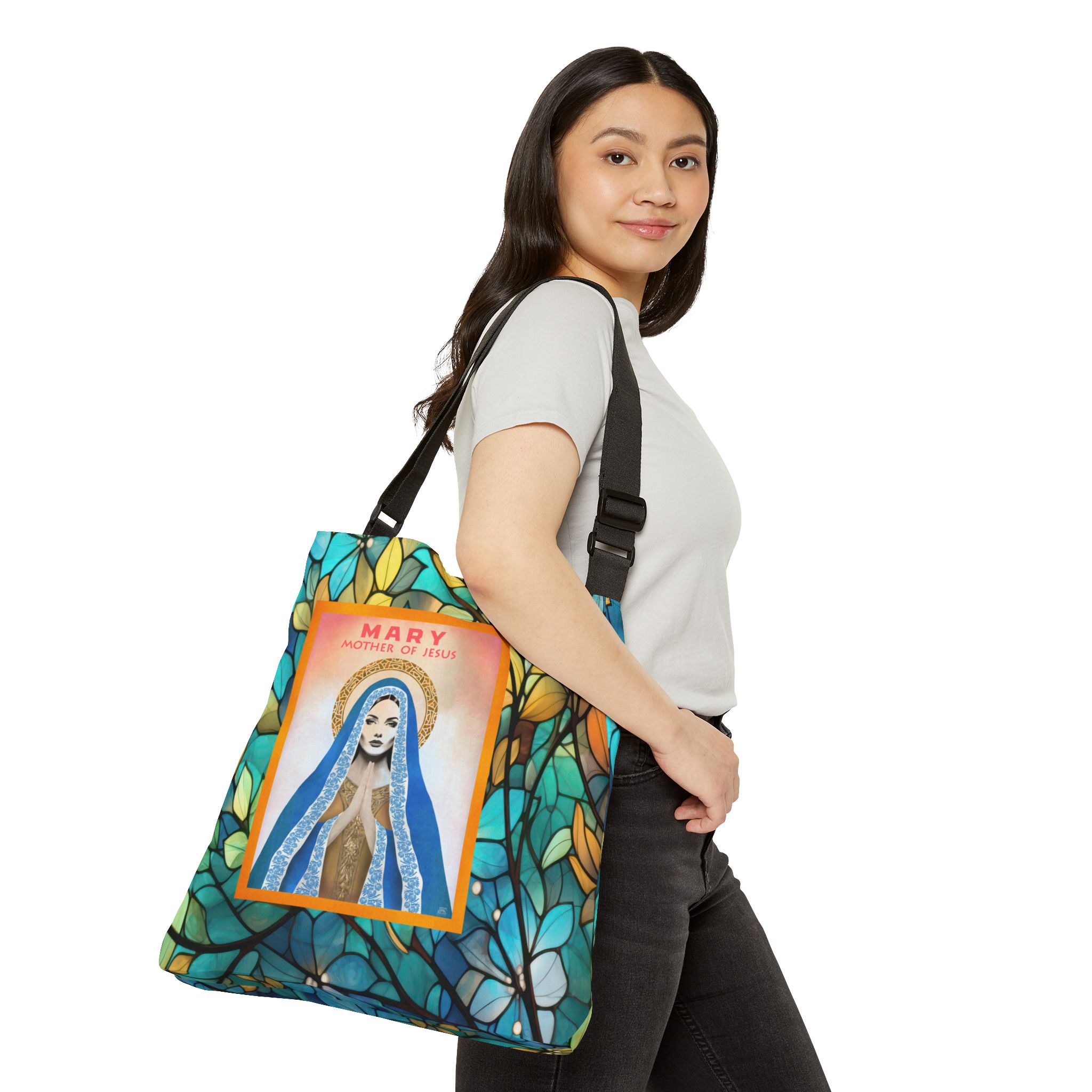 Mary, Mother of Jesus - Adjustable Tote Bag 4 Mary, Mother of Jesus - Adjustable Tote Bag - Image 4