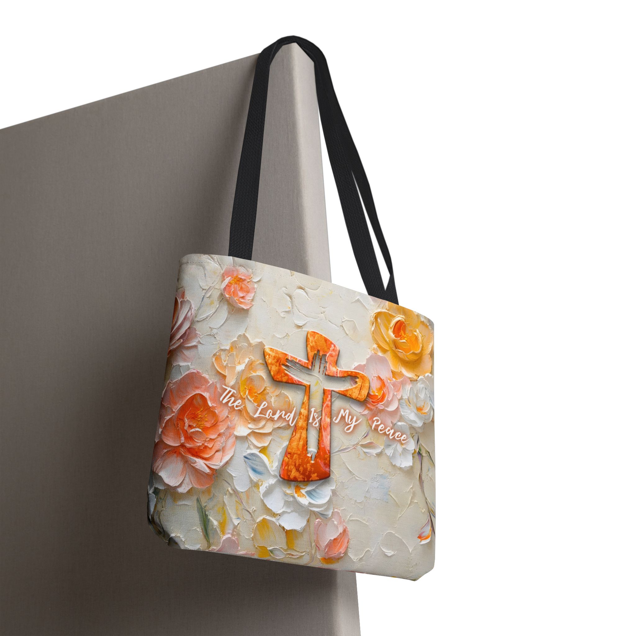 The Lord is My Peace Christian Tote Bag - Inspirational Faith Tote Bag Halo House The Lord is My Peace Christian Tote Bag - Inspirational Faith Tote Bag - Image 4