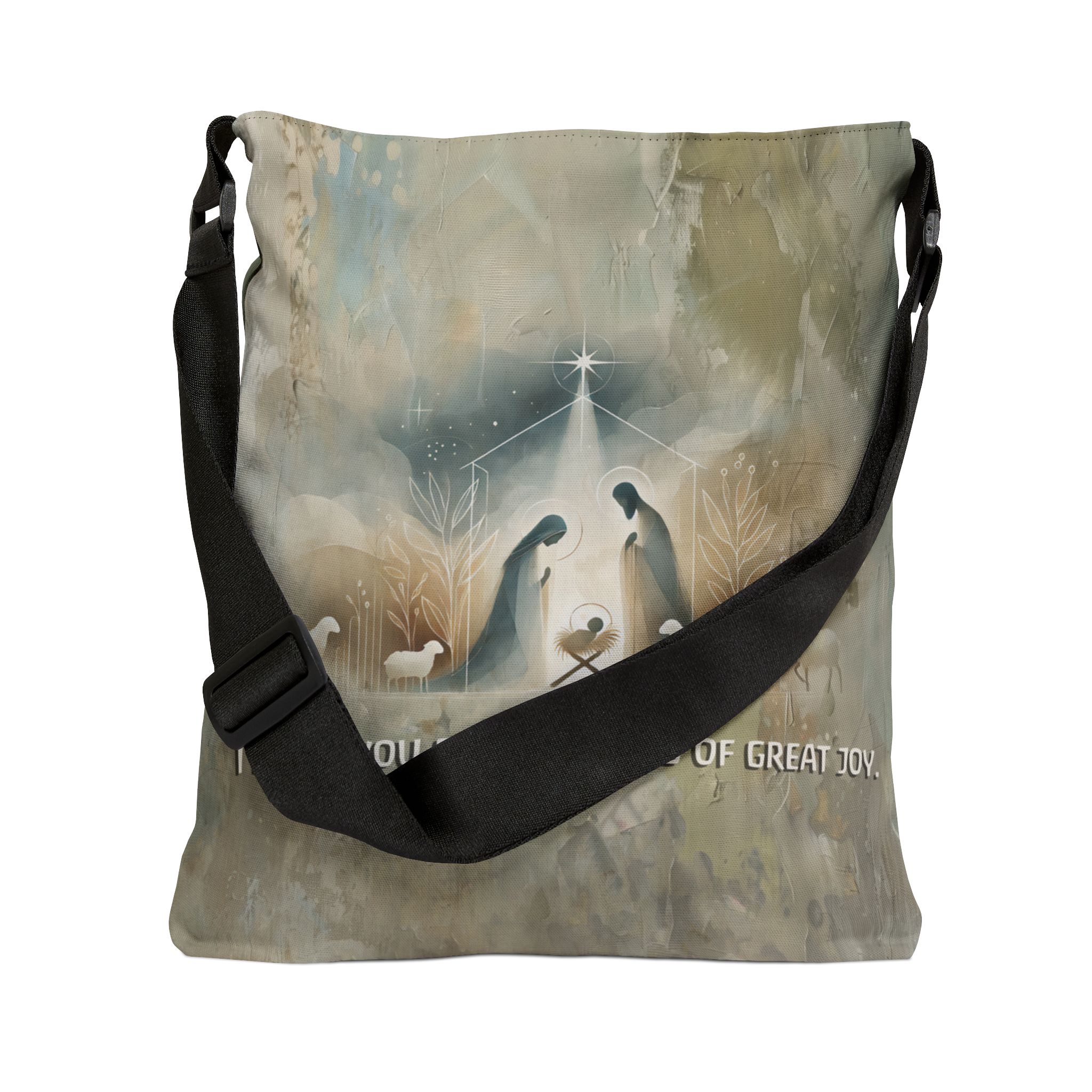 I Bring You Good Tidings of Great Joy - Adjustable Tote Bag 3 I Bring You Good Tidings of Great Joy - Adjustable Tote Bag - Image 3