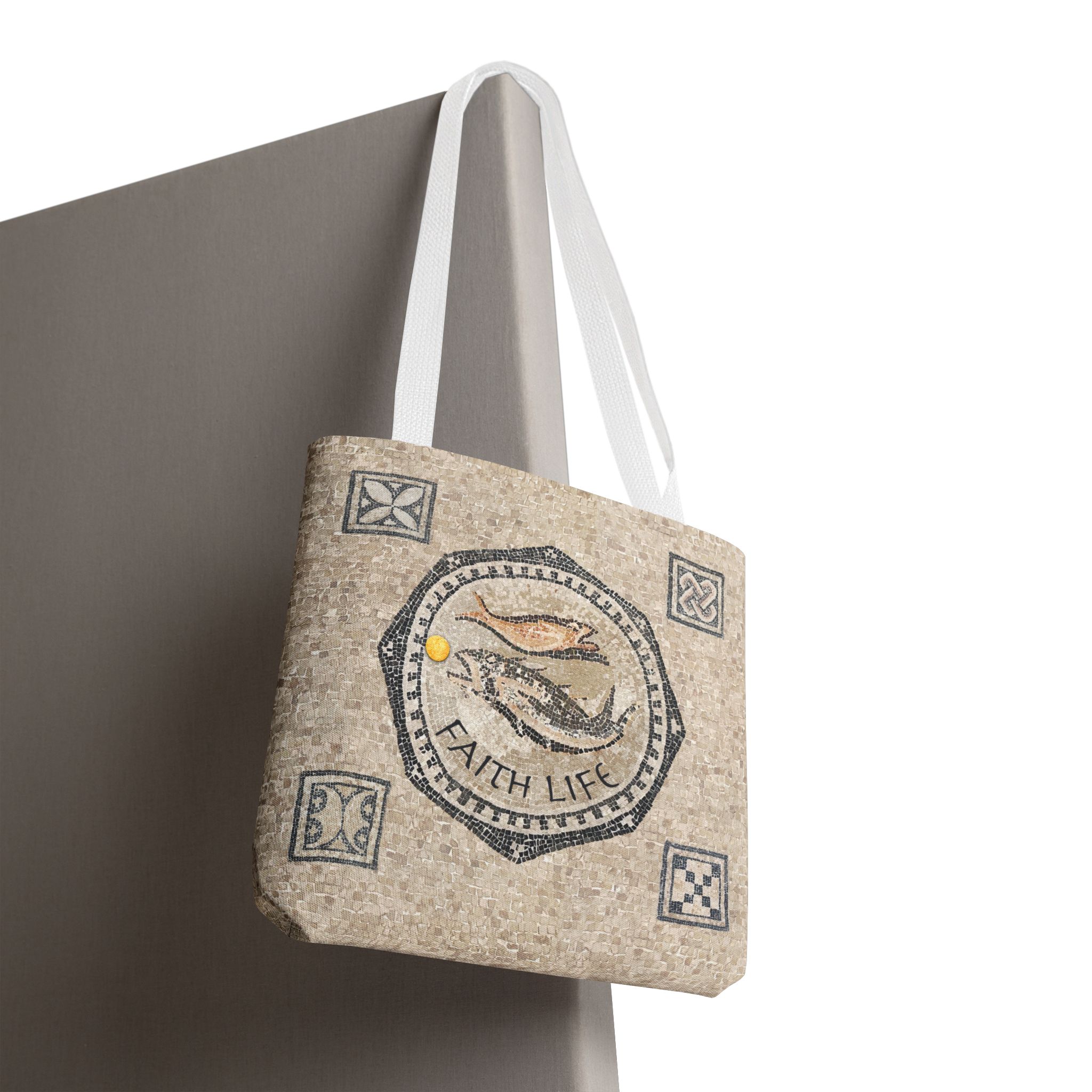 Christian Fish Mosaic Tote Bag - Inspirational Faith Gift Tote for Women 4 Christian Fish Mosaic Tote Bag - Inspirational Faith Gift Tote for Women - Image 4