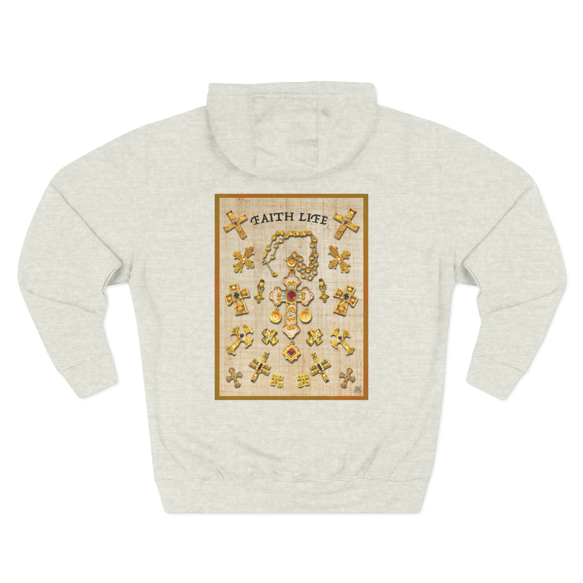 Christian Golden Crosses Hoodie - Faith Based Hoodie Halo House Christian Golden Crosses Hoodie - Faith Based Hoodie - Image 11