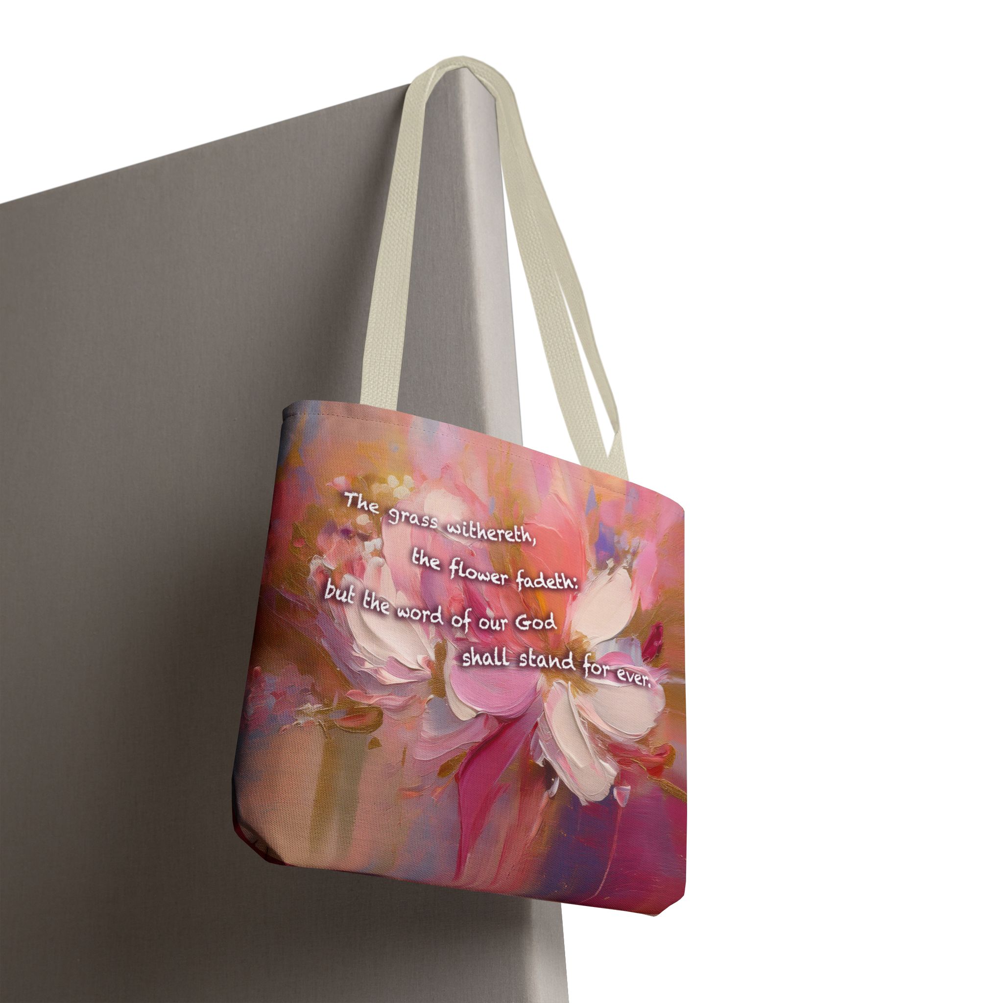 The Word of Our God Shall Stand Forever Christian Tote Bag - Isaiah 40:8 Inspirational Tote 16 The Word of Our God Shall Stand Forever Christian Tote Bag - Isaiah 40:8 Inspirational Tote - Image 16