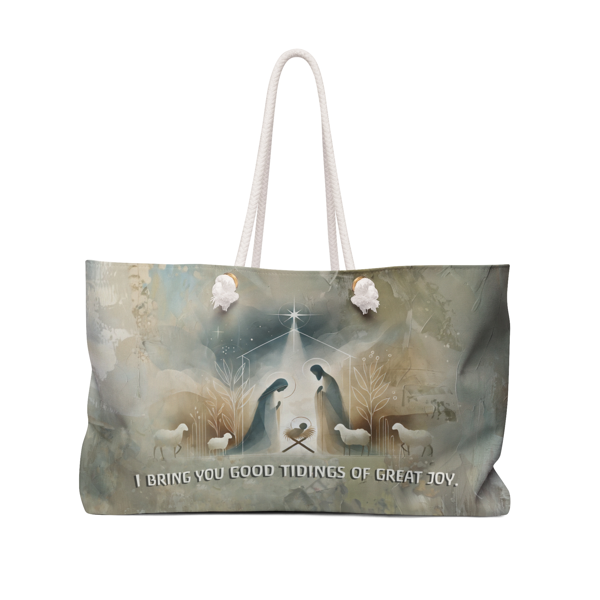 I Bring You Good Tidings of the Great Joy - Boston Weekender Tote Bag 1 I Bring You Good Tidings of the Great Joy - Boston Weekender Tote Bag