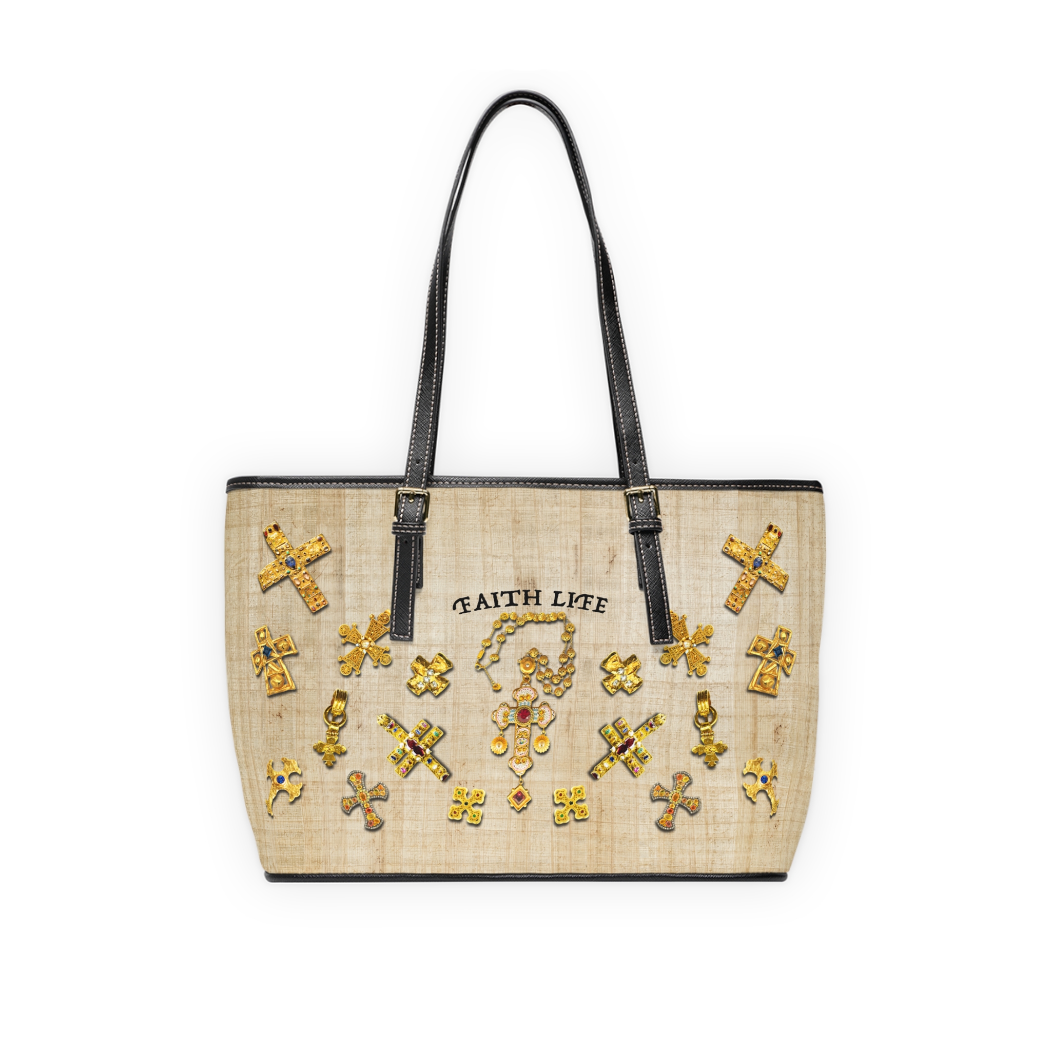 Golden Crosses, Shoulder Bag 2 Golden Crosses, Shoulder Bag - Image 2