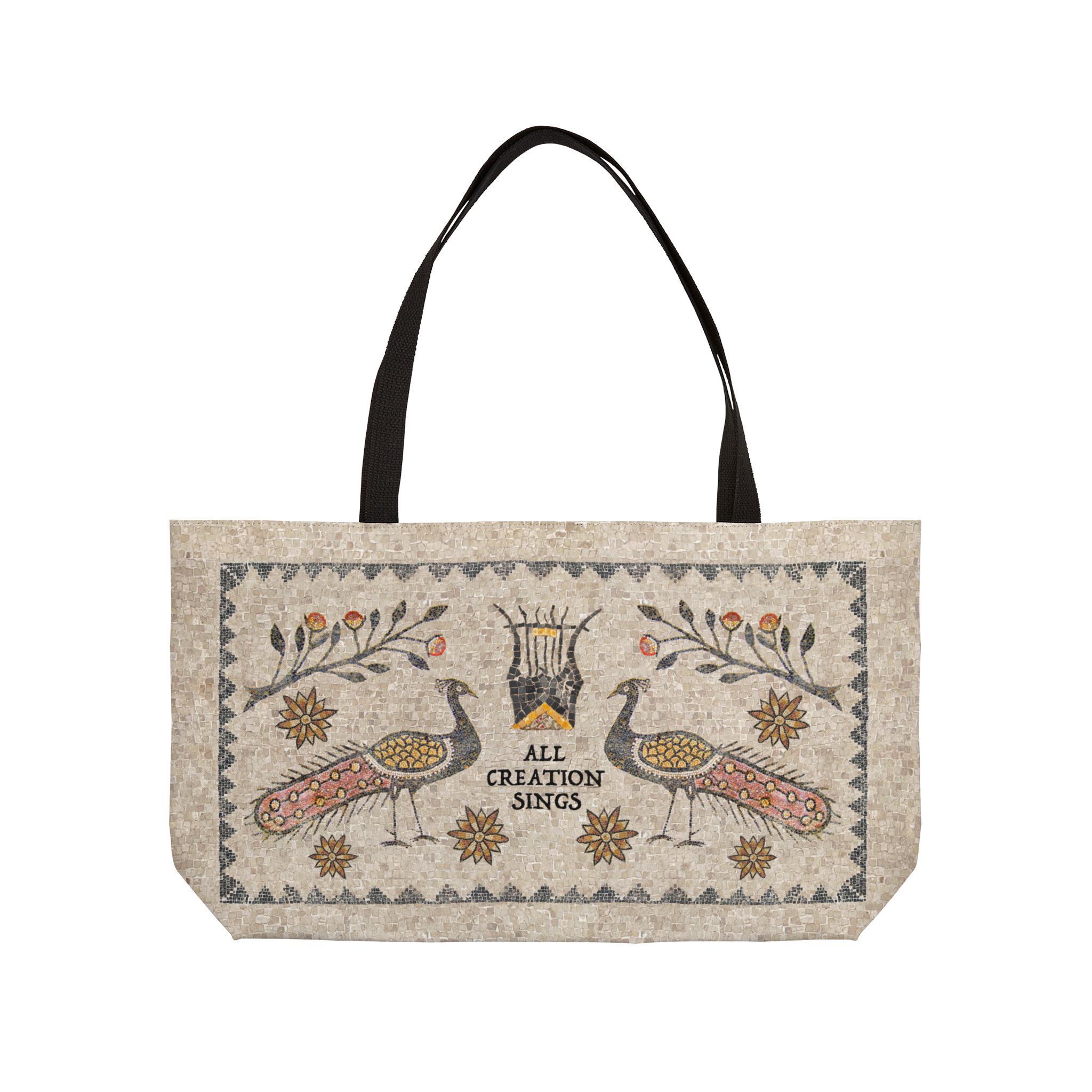 Peacock, All Creation Sings - Vacation Weekender Tote Bag 2 Peacock, All Creation Sings - Vacation Weekender Tote Bag - Image 2