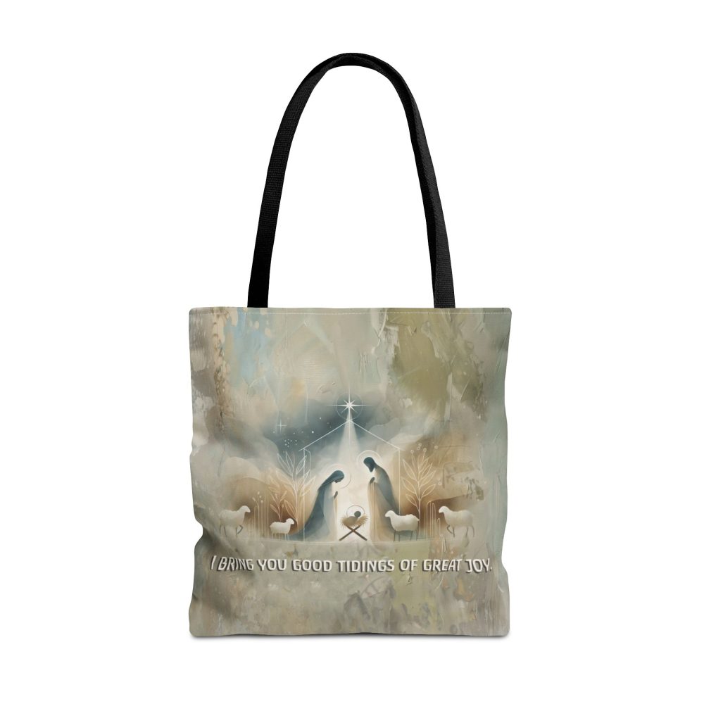 I Bring You Good Tidings of Great Joy Christian Tote Bag - Inspirational Faith Tote Bag