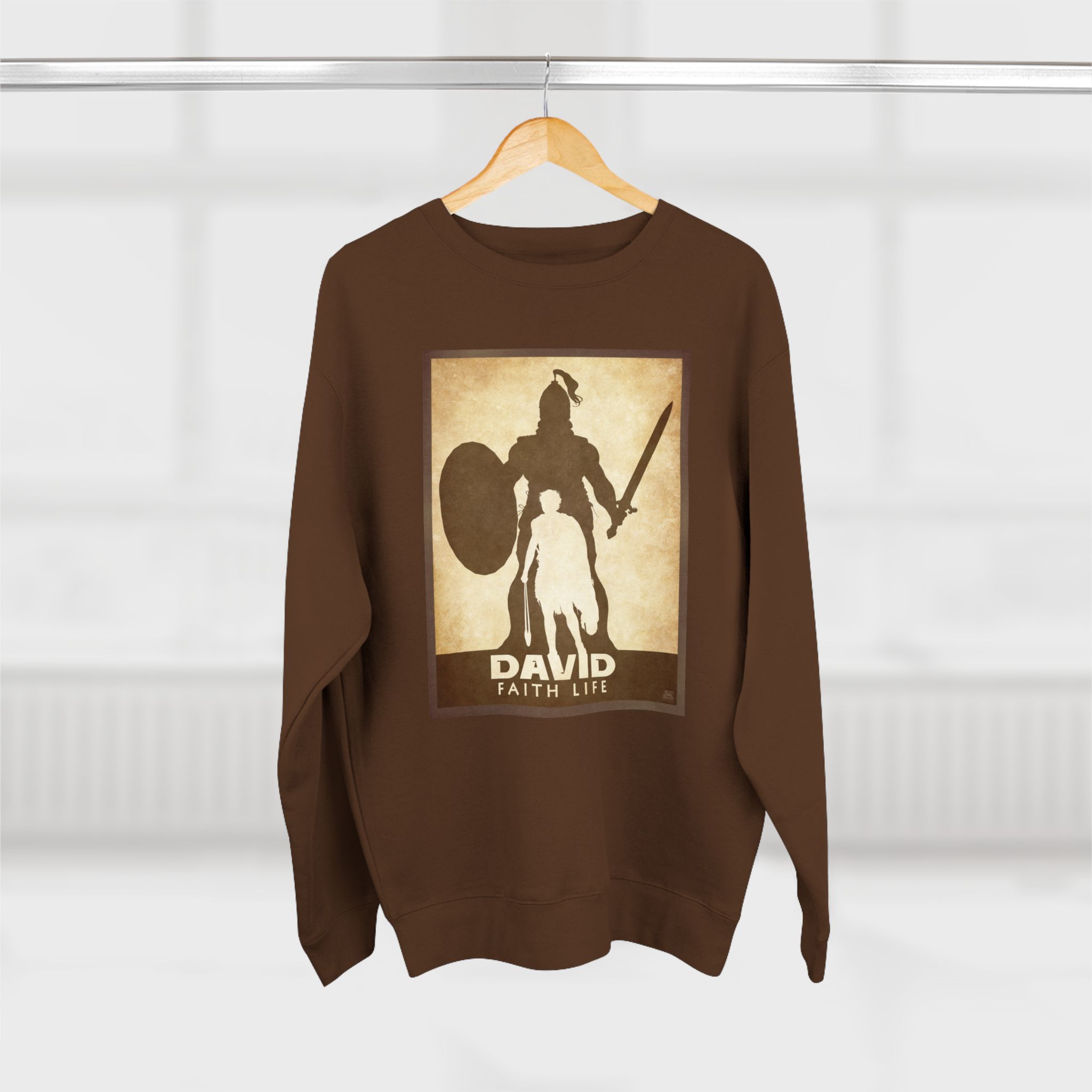 David and Goliath, Faith Life : Sweatshirt Halo House David and Goliath, Faith Life : Sweatshirt - Image 20