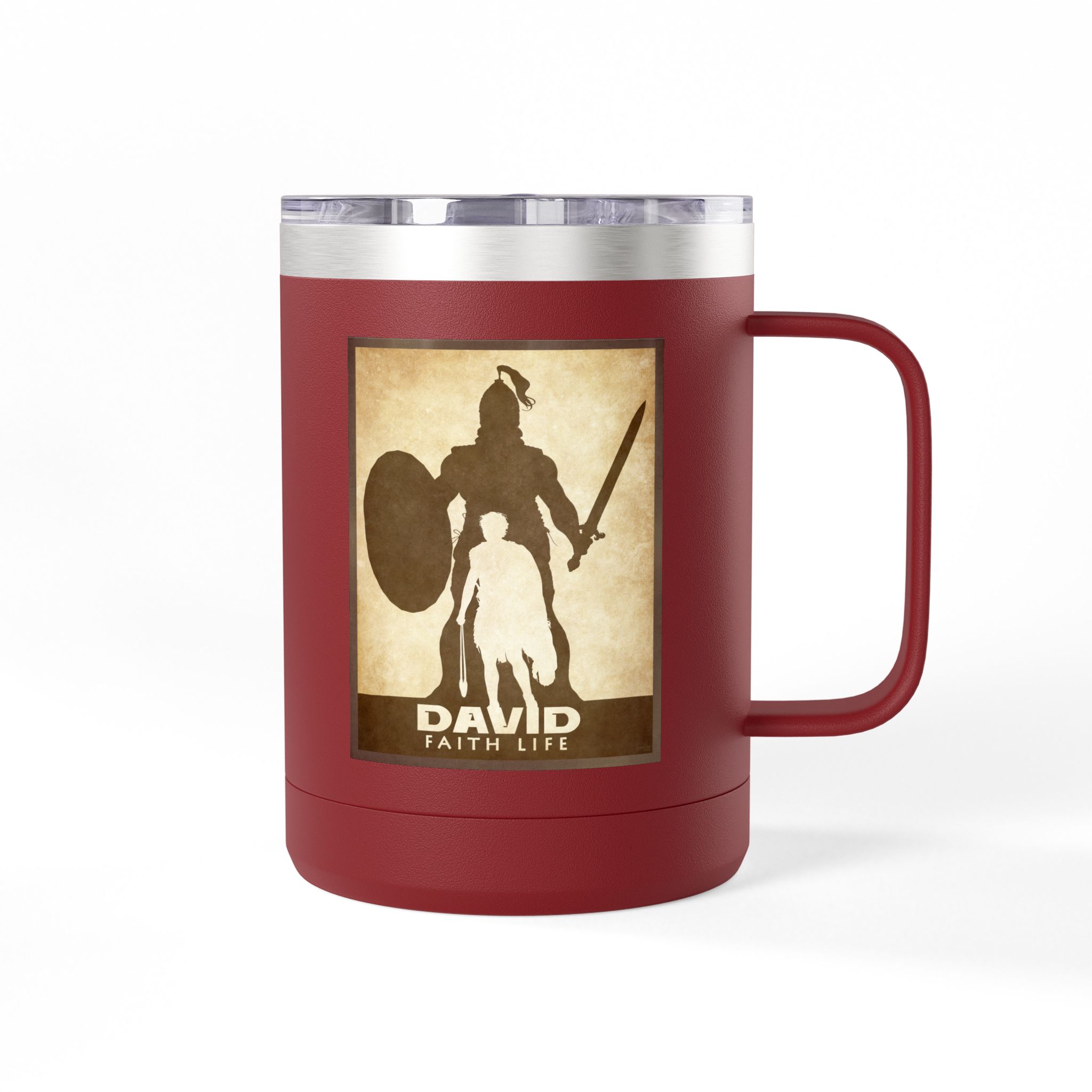 David and Goliath, Faith Life Christian Travel Mug - Bible Coffee Mug 15oz 6 David and Goliath, Faith Life Christian Travel Mug - Bible Coffee Mug 15oz - Image 6