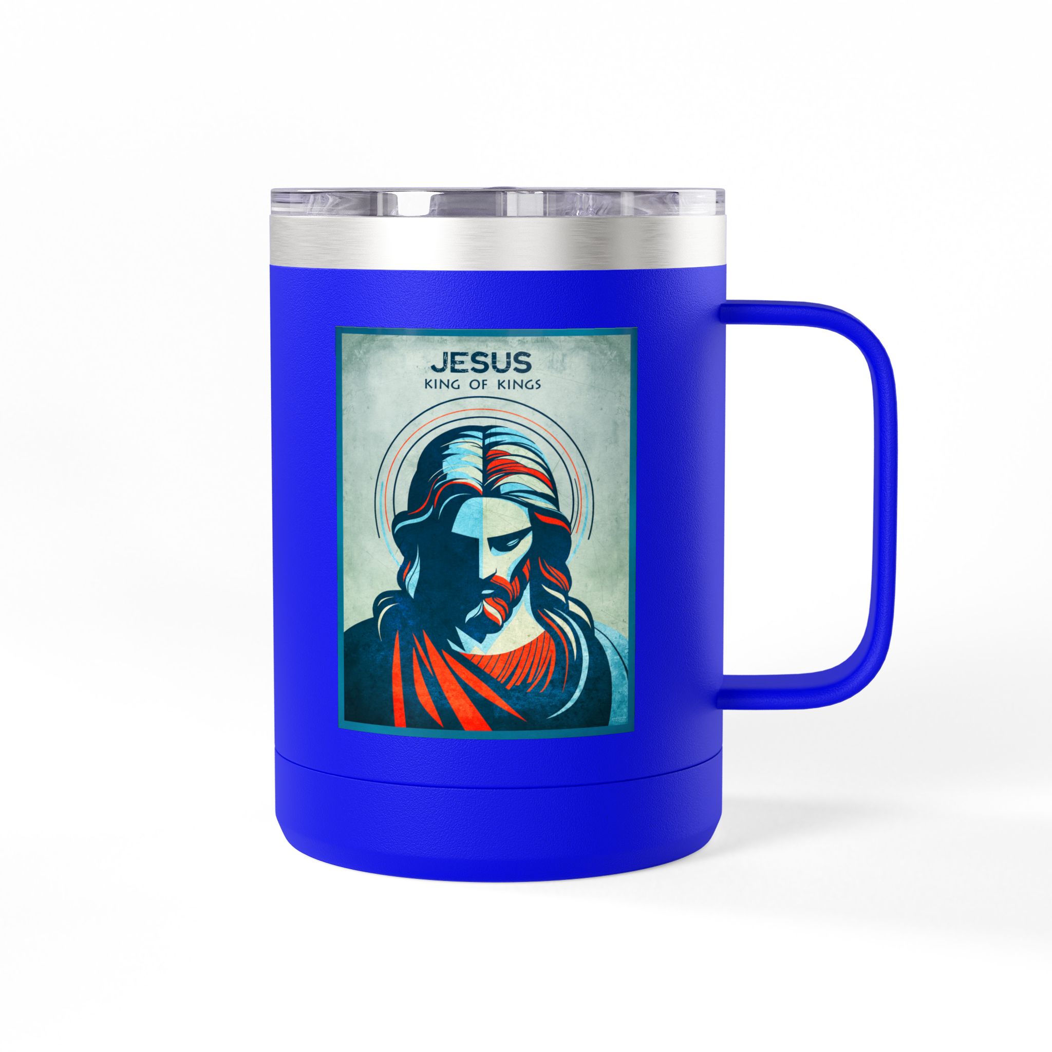 Jesus, King of Kings Christian Travel Mug - Bible Coffee Mug 15oz 30 Jesus, King of Kings Christian Travel Mug - Bible Coffee Mug 15oz - Image 30
