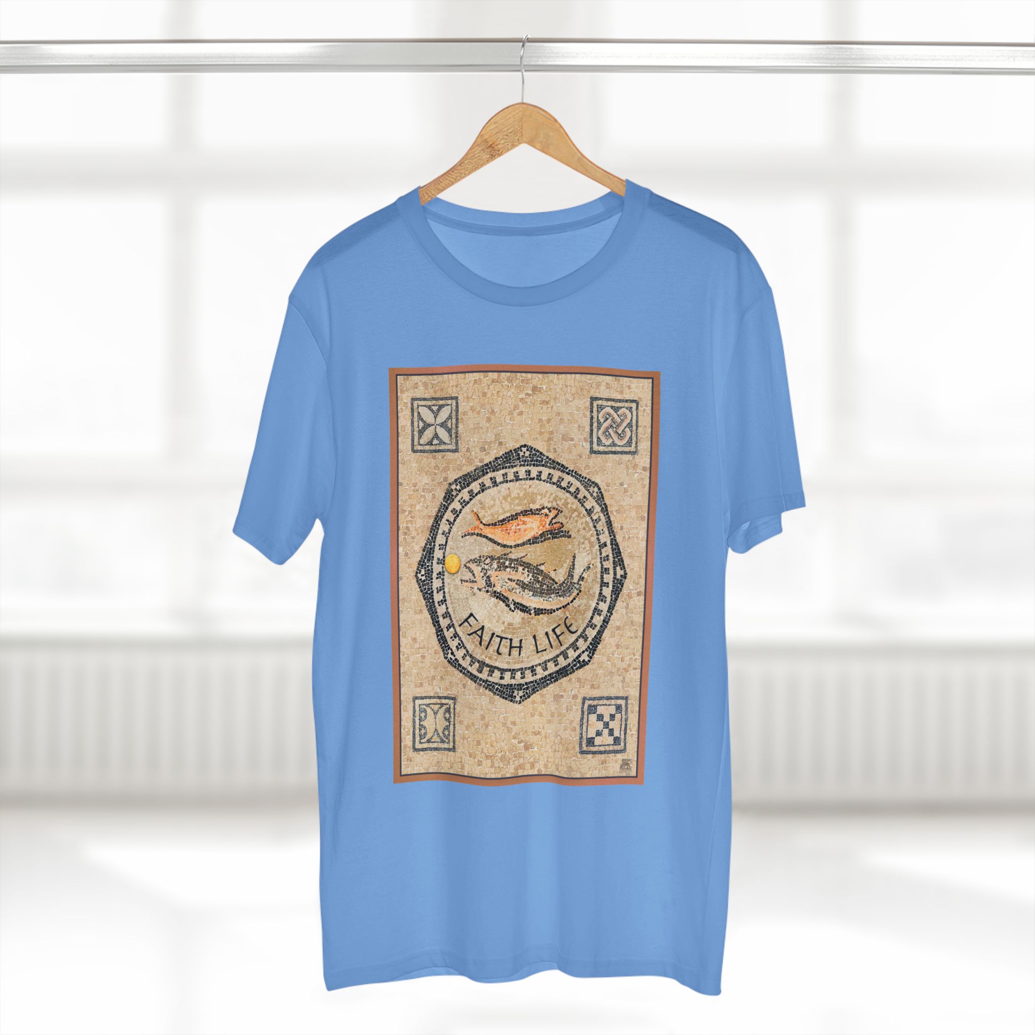 Christian Fish Mosaic T-Shirt - Faith Based T-Shirt Halo House Christian Fish Mosaic T-Shirt - Faith Based T-Shirt - Image 15