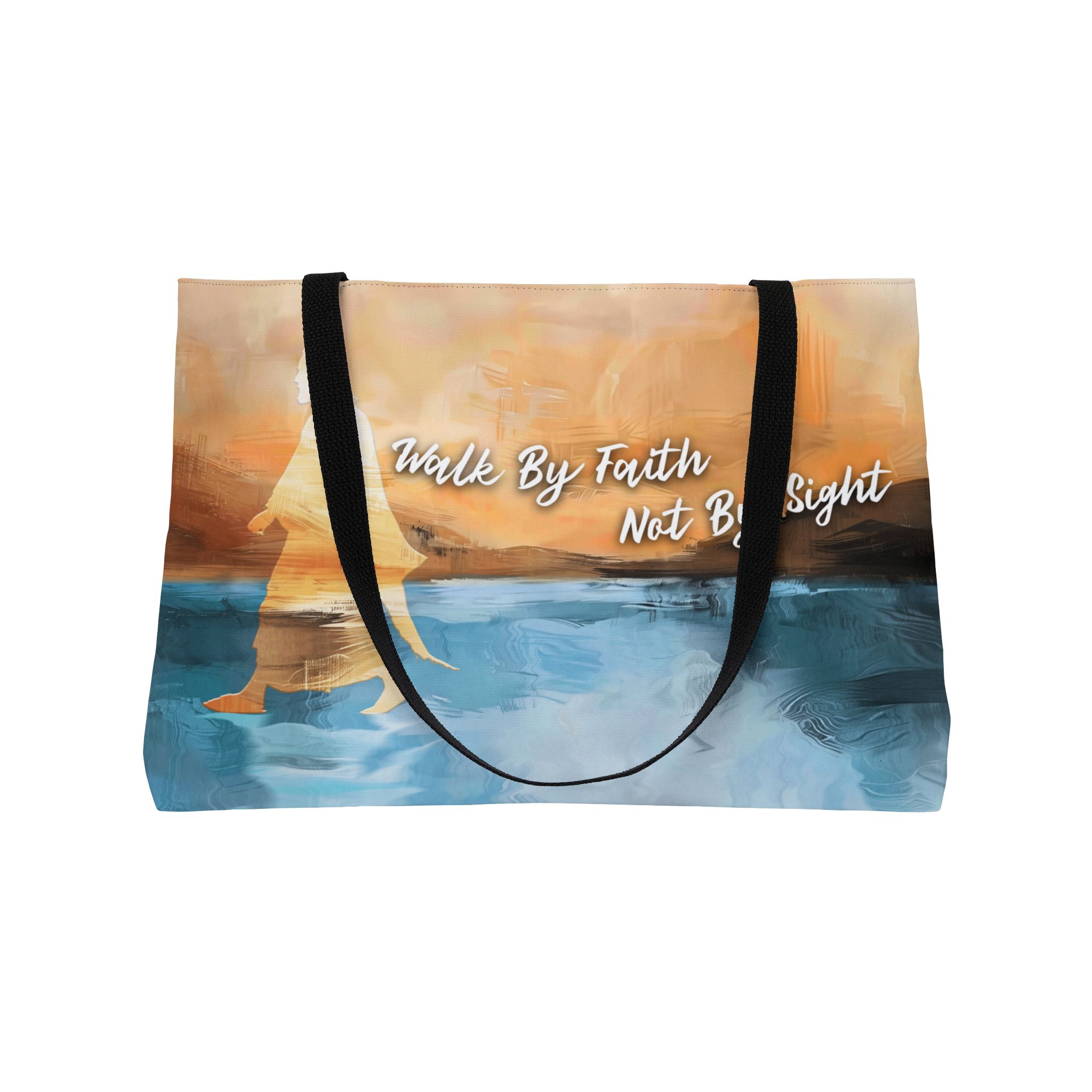 Walk by Faith not by Sight - Vacation Weekender Tote Bag 4 Walk by Faith not by Sight - Vacation Weekender Tote Bag - Image 4