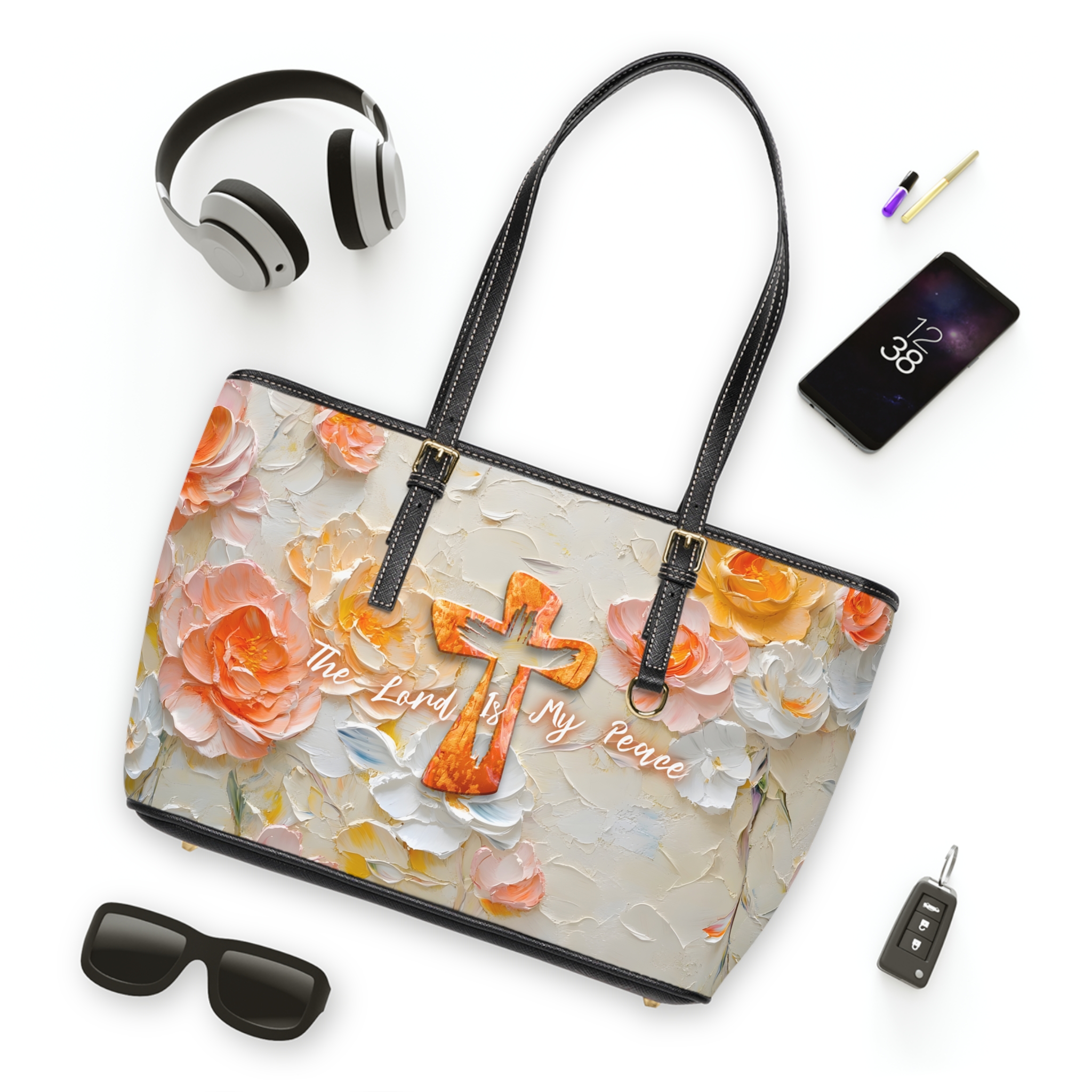 The Lord is My Peace, Shoulder Bag 3 The Lord is My Peace, Shoulder Bag - Image 3