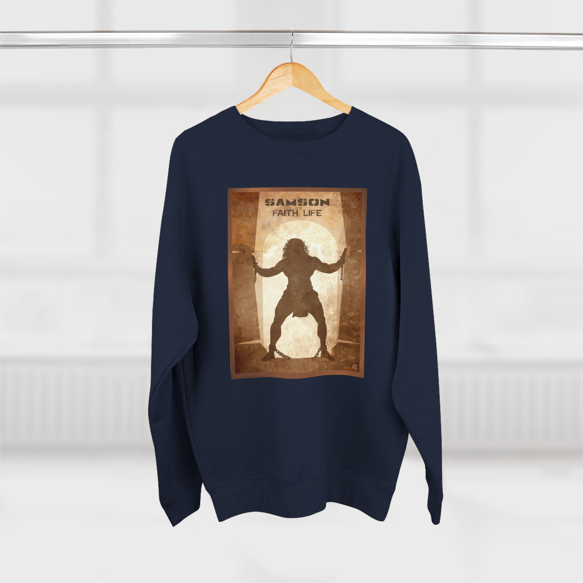 Samson, Faith Life : Sweatshirt Halo House Samson, Faith Life : Sweatshirt - Image 14