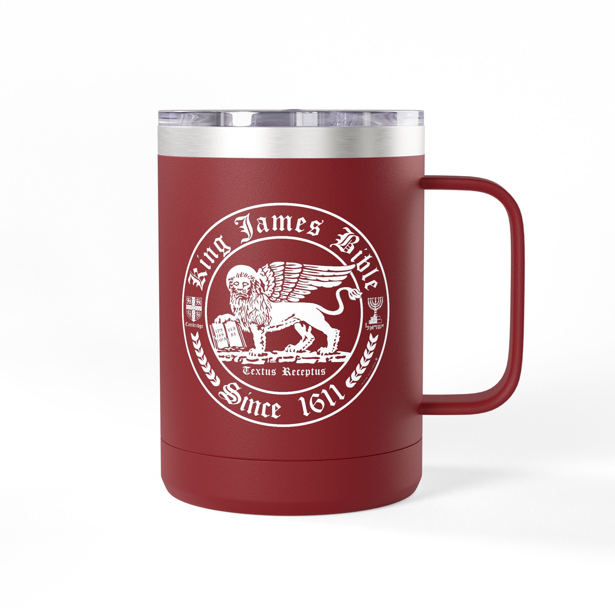 King James Bible White Lion Logo Christian Travel Mug - KJV Coffee Mug 15oz 10 King James Bible White Lion Logo Christian Travel Mug - KJV Coffee Mug 15oz - Image 10