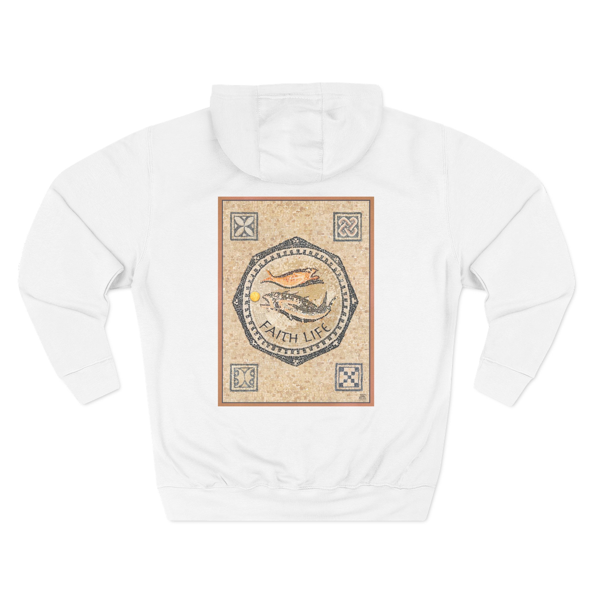 Christian Fish Faith Life Hoodie - Faith Based Hoodie Halo House Halo House Christian Fish Faith Life Hoodie featuring inspirational faith based Christian design
