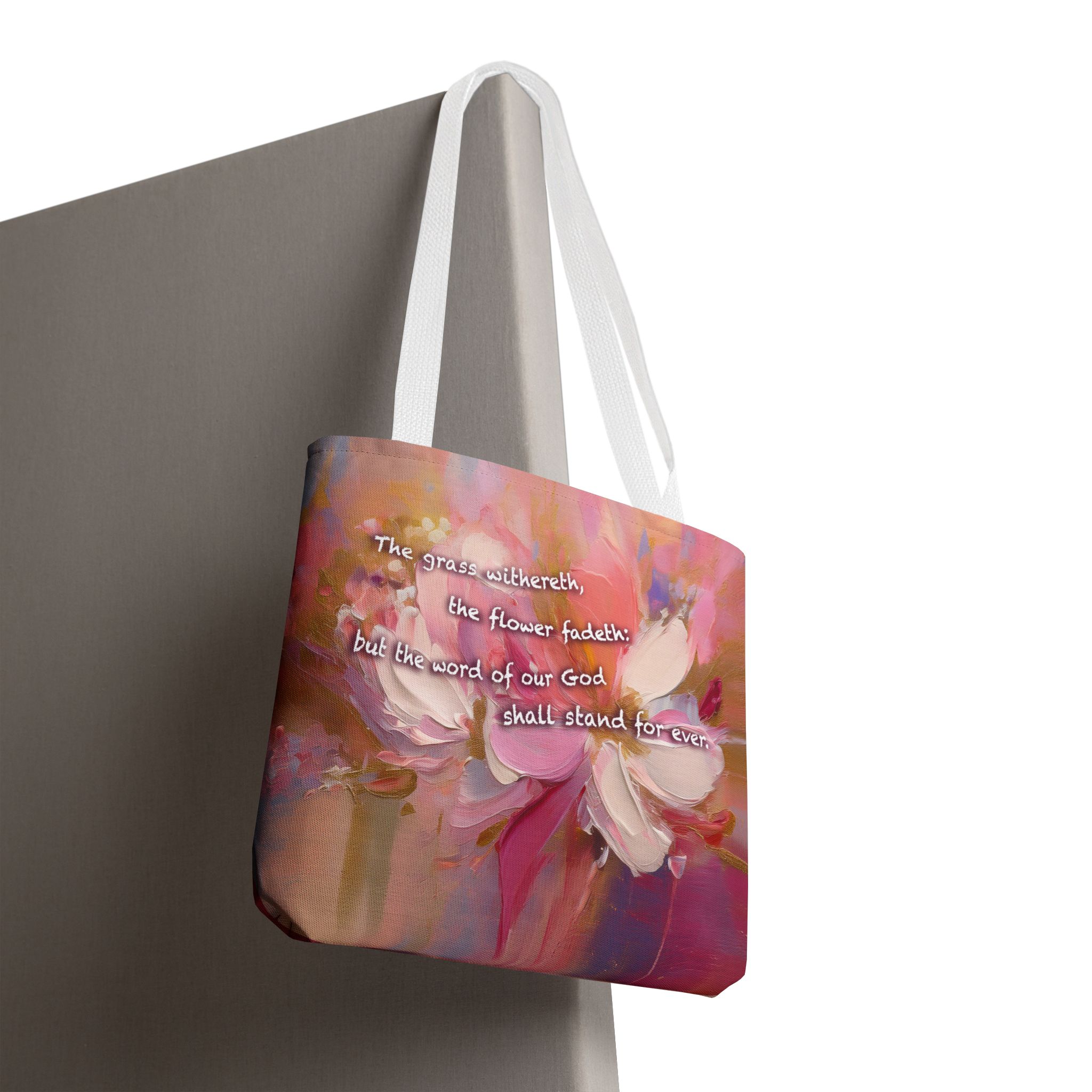 The Word of Our God Shall Stand Forever Christian Tote Bag - Isaiah 40:8 Inspirational Tote 12 The Word of Our God Shall Stand Forever Christian Tote Bag - Isaiah 40:8 Inspirational Tote - Image 12