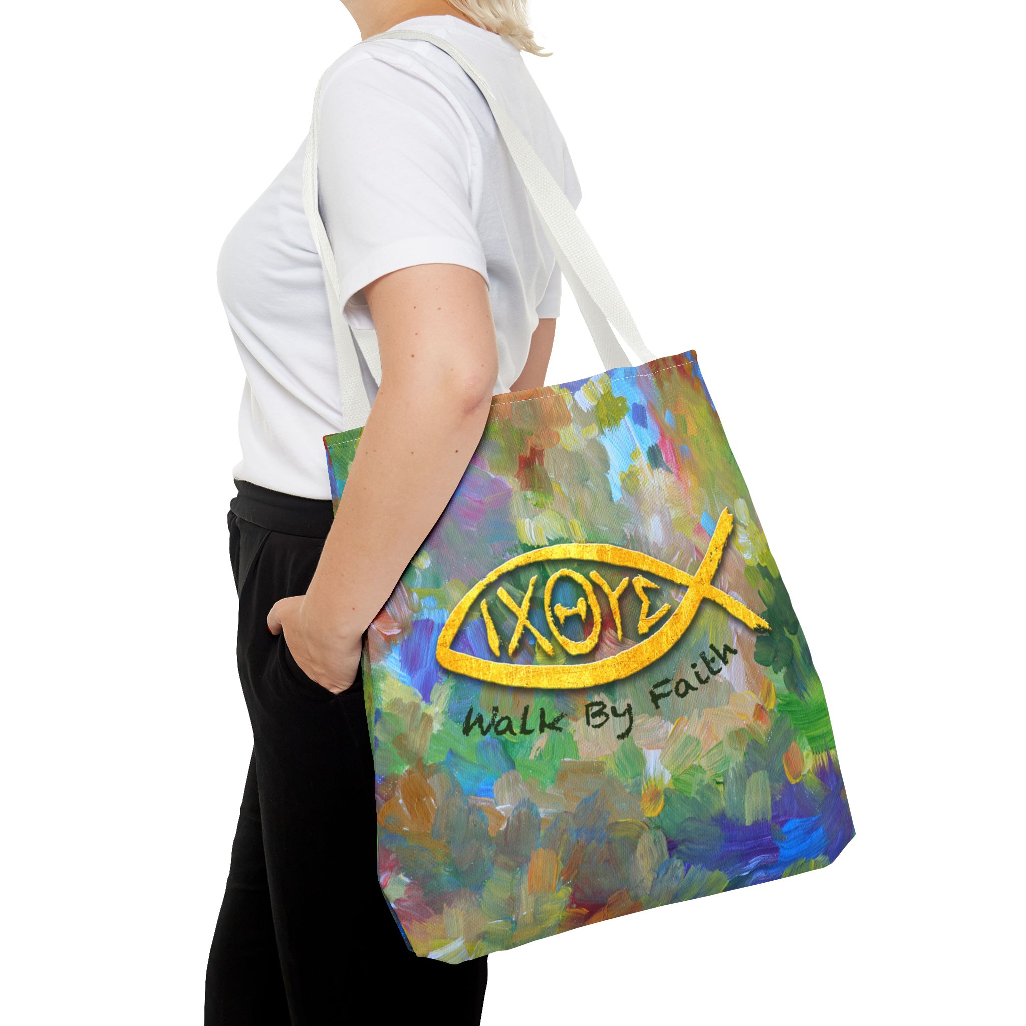 Walk by Faith Christian Tote Bag - Inspirational Faith Bag for Women 11 Walk by Faith Christian Tote Bag - Inspirational Faith Bag for Women - Image 11