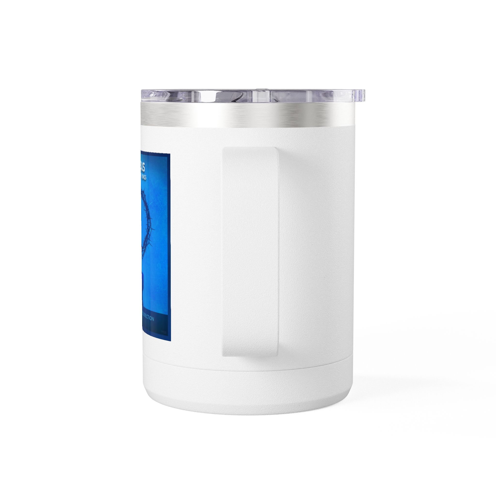 Passion of Christ Christian Travel Mug - Bible Coffee Mug 15oz 3 Passion of Christ Christian Travel Mug - Bible Coffee Mug 15oz - Image 3