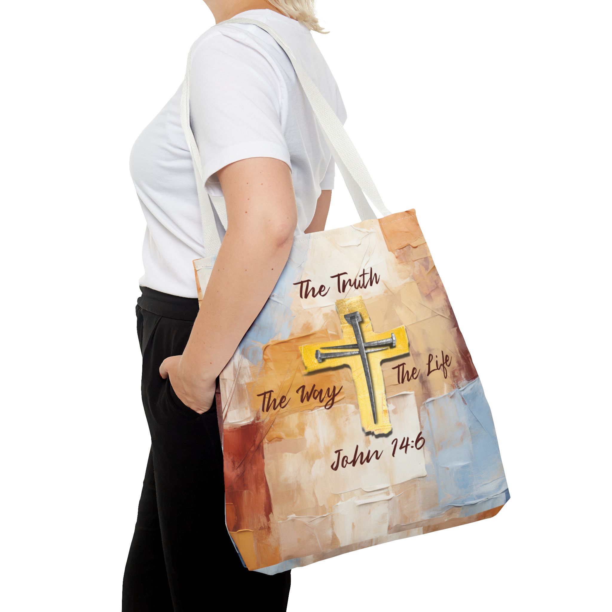 The Truth, The Way, The Life Christian Tote Bag - John 14:6 Inspirational Faith Tote Bag 11 The Truth, The Way, The Life Christian Tote Bag - John 14:6 Inspirational Faith Tote Bag - Image 11