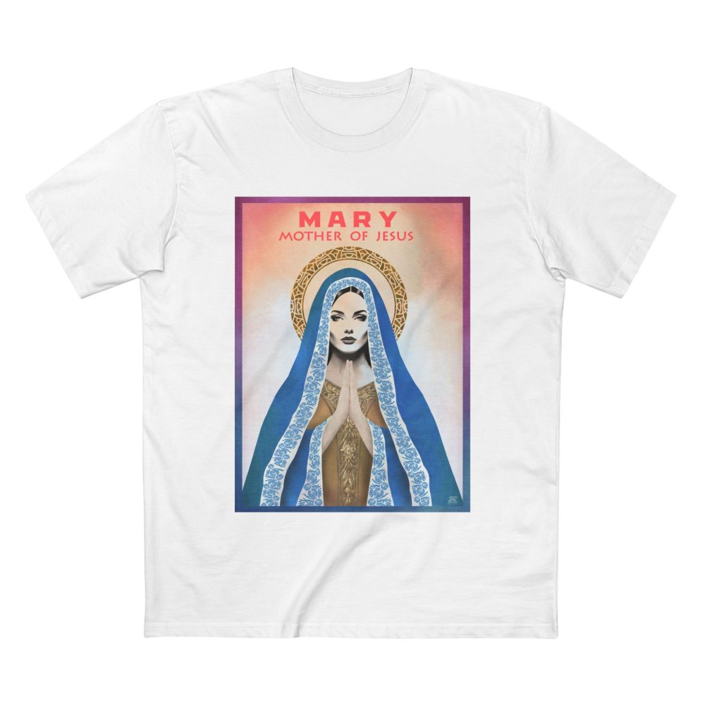 Mother Mary Women’s Christian T-Shirt - I have Found Favor with God - Faith T-Shirt