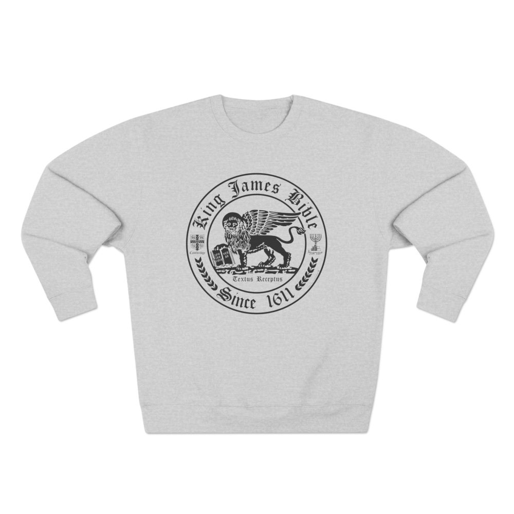 Black KJV Circle Crest Logo : Sweatshirt
