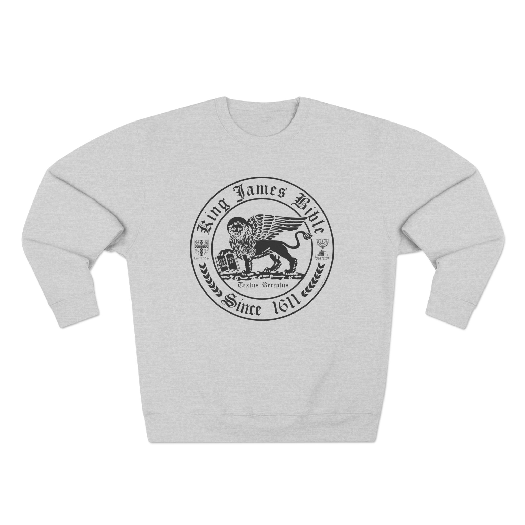 Black KJV Circle Crest Logo : Sweatshirt 1 Black KJV Circle Crest Logo : Sweatshirt