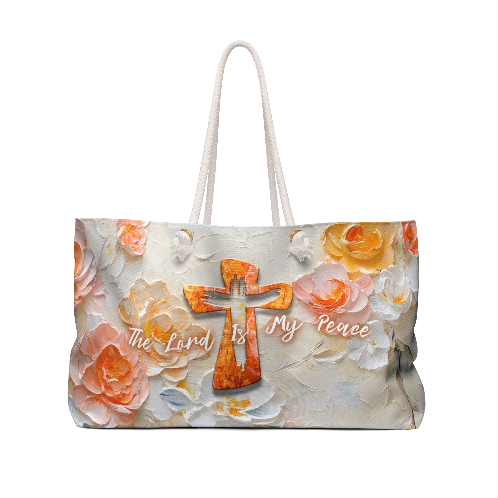 The Lord is My Peace - Boston Weekender Tote Bag Halo House The Lord is My Peace - Boston Weekender Tote Bag - Image 2