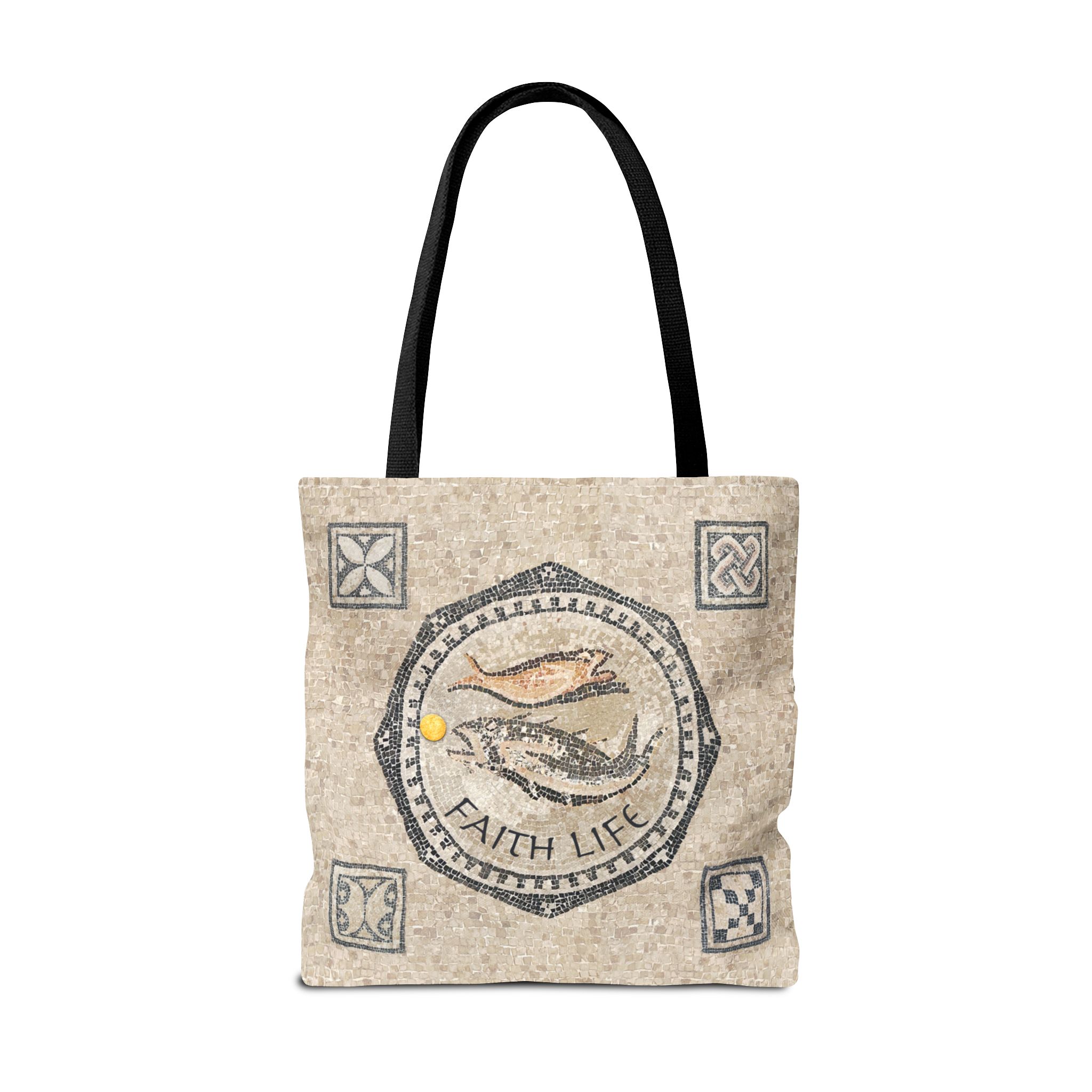 Christian Fish Mosaic Tote Bag - Inspirational Faith Gift Tote for Women 6 Christian Fish Mosaic Tote Bag - Inspirational Faith Gift Tote for Women - Image 6
