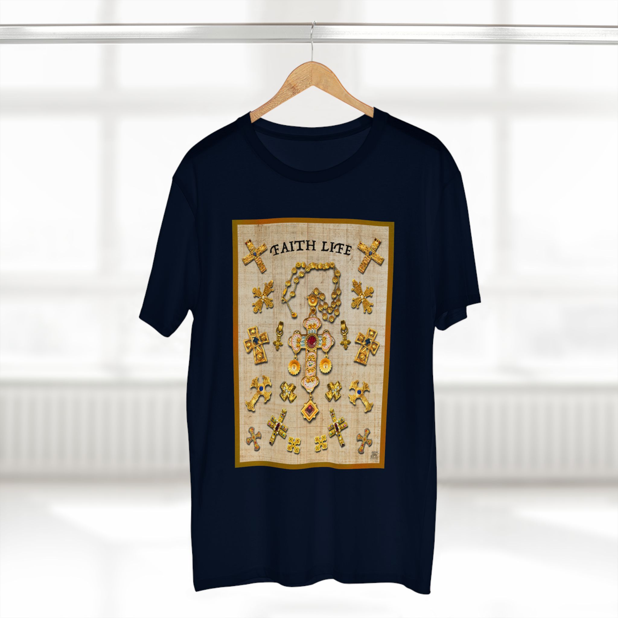 Golden Crosses Faith-Based Christian T-Shirt 18 Golden Crosses Faith-Based Christian T-Shirt - Image 18