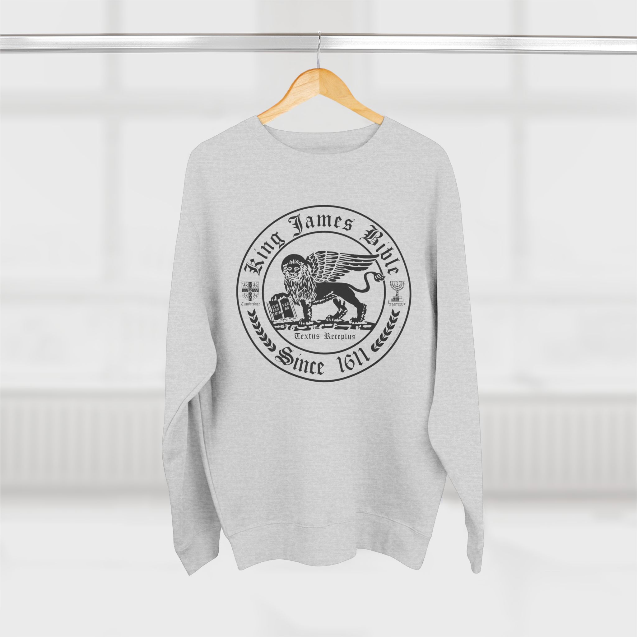Black KJV Circle Crest Logo : Sweatshirt 2 Black KJV Circle Crest Logo : Sweatshirt - Image 2