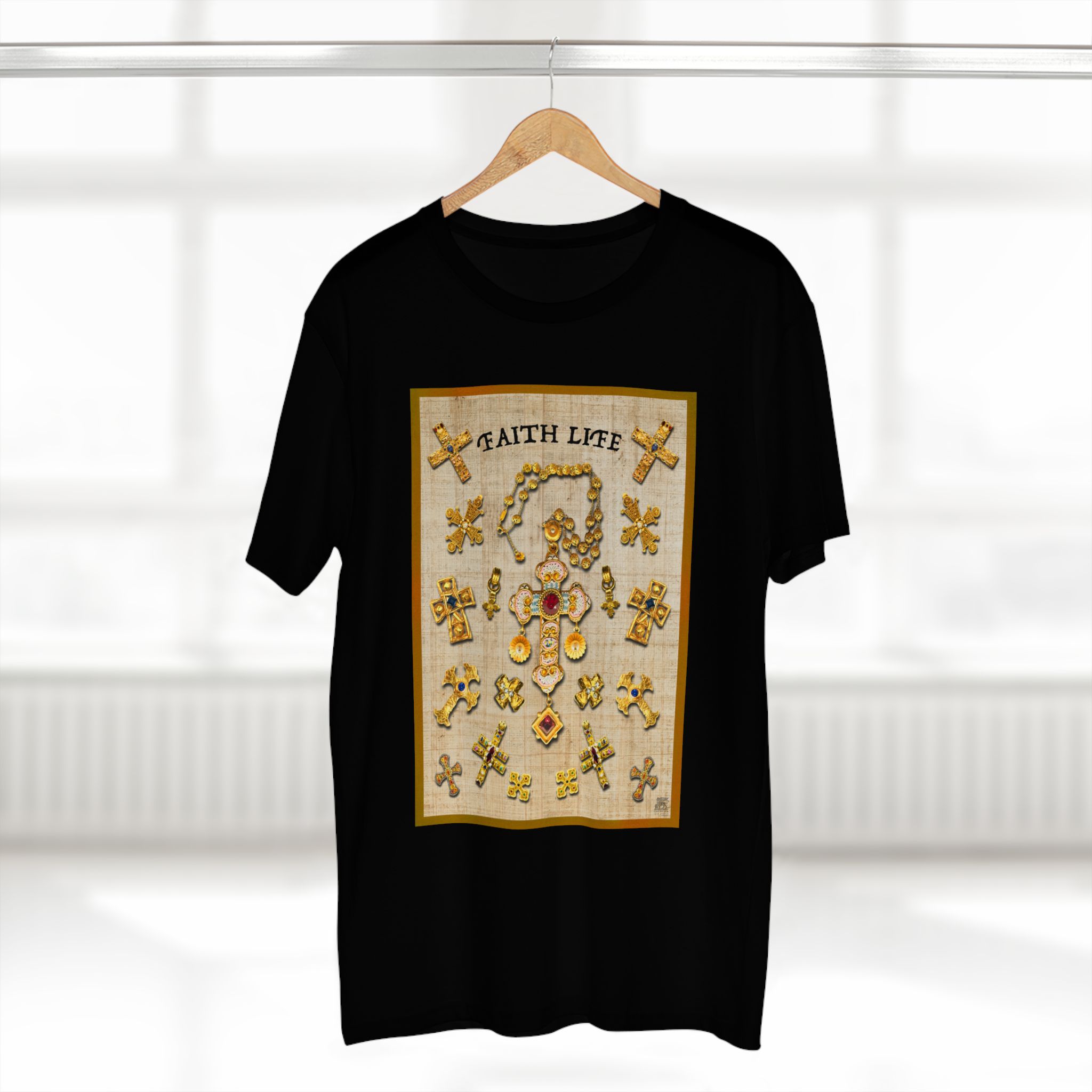 Golden Crosses Faith-Based Christian T-Shirt 6 Golden Crosses Faith-Based Christian T-Shirt - Image 6