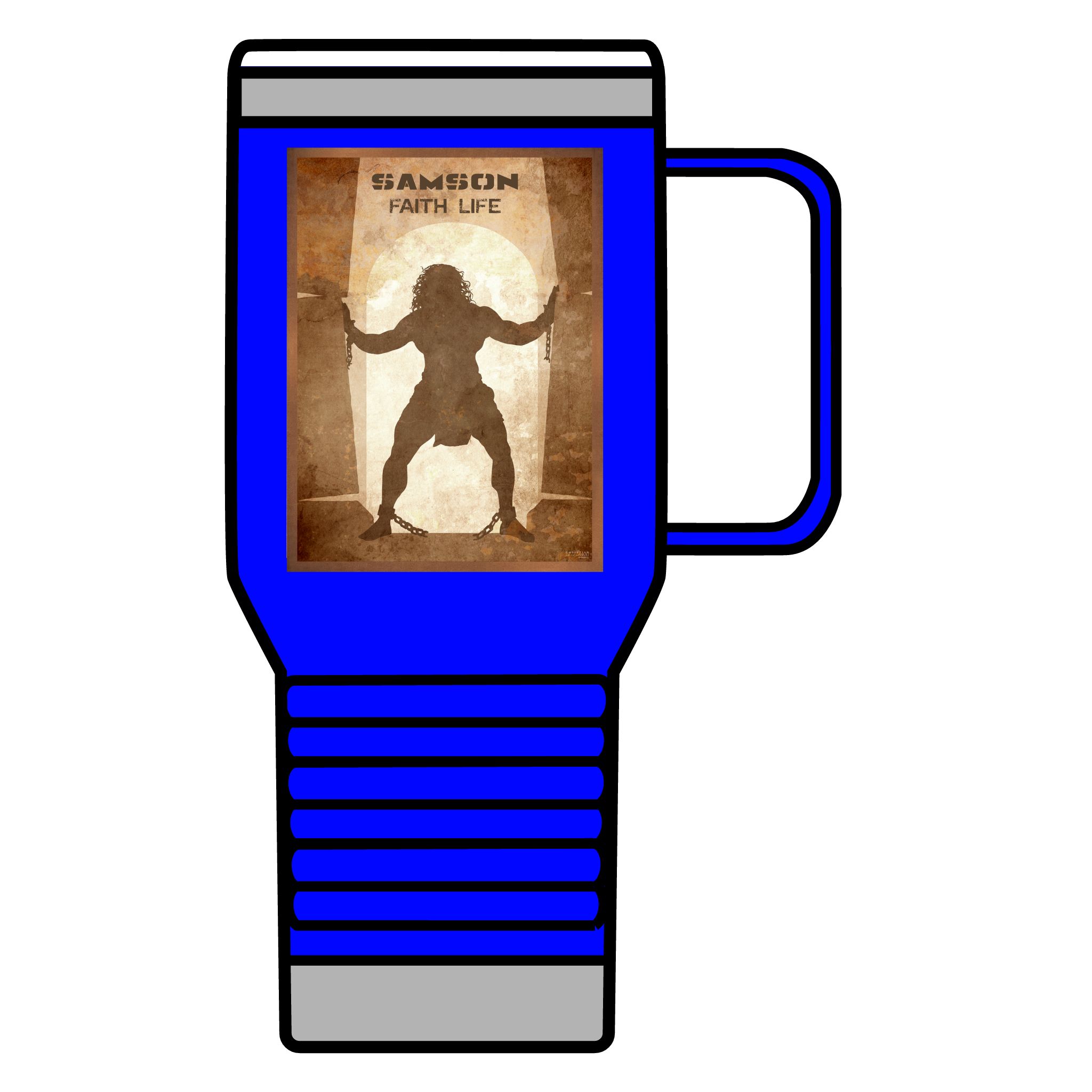 Samson, Faith Life: Inspirational Insulated Tumbler, 20oz 5 Samson, Faith Life: Inspirational Insulated Tumbler, 20oz - Image 5