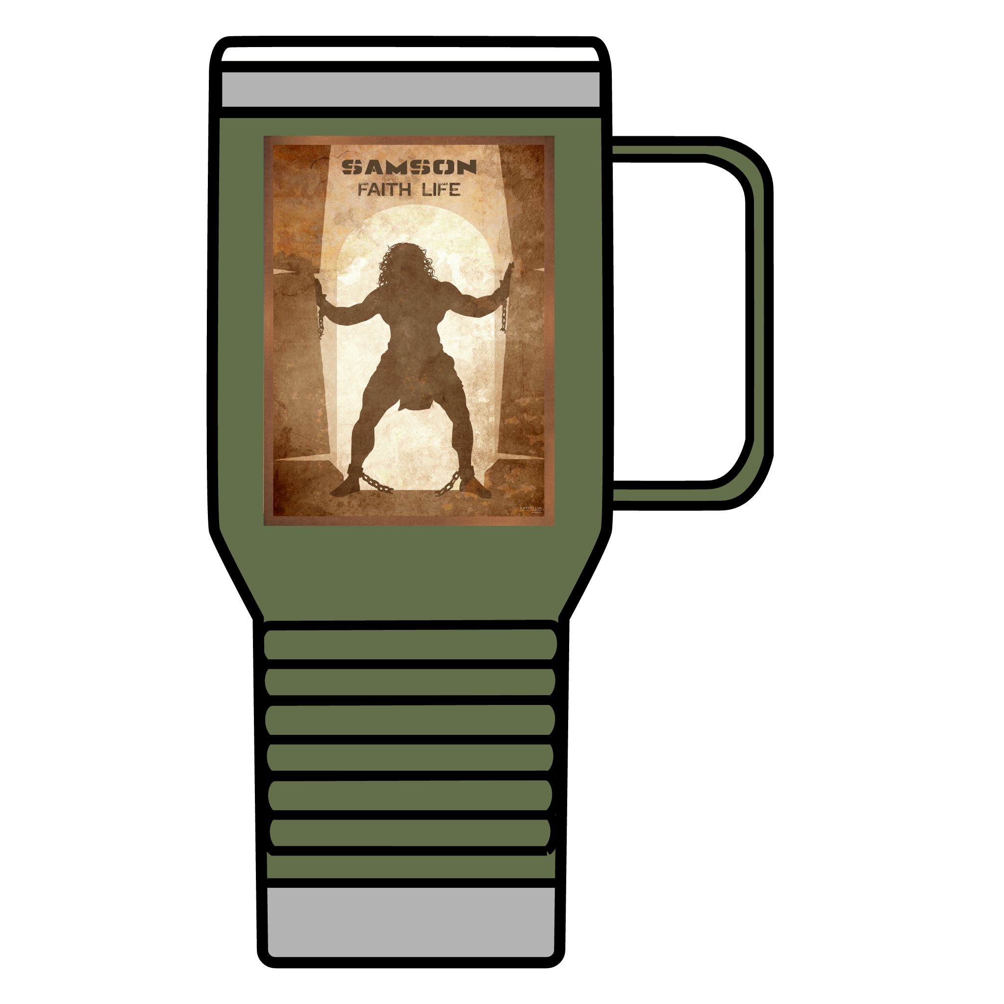 Samson, Faith Life: Inspirational Insulated Tumbler, 20oz 9 Samson, Faith Life: Inspirational Insulated Tumbler, 20oz - Image 9