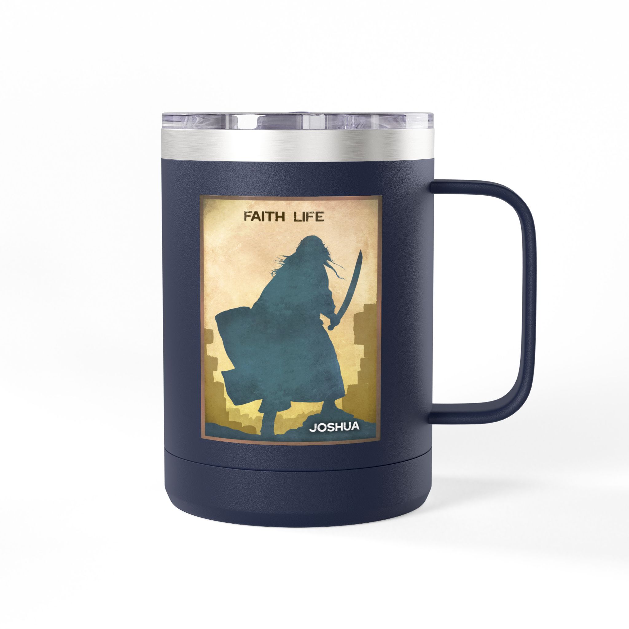 Joshua, Faith Life Christian Travel Mug - Bible Coffee Mug 15oz 22 Joshua, Faith Life Christian Travel Mug - Bible Coffee Mug 15oz - Image 22