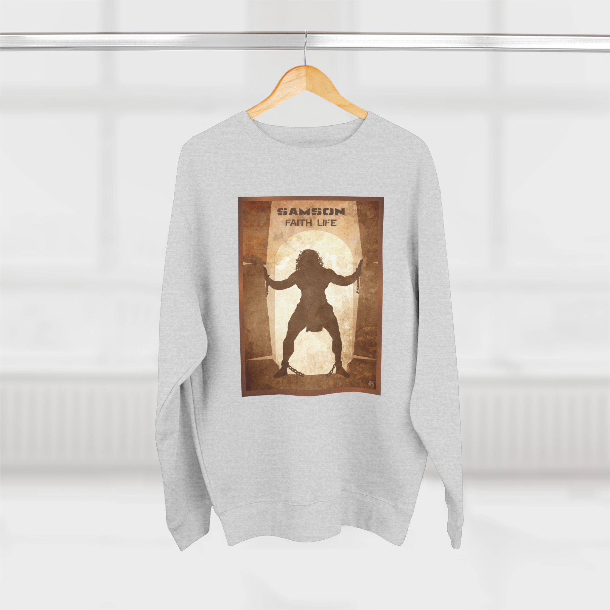 Samson, Faith Life : Sweatshirt Halo House Samson, Faith Life : Sweatshirt - Image 2