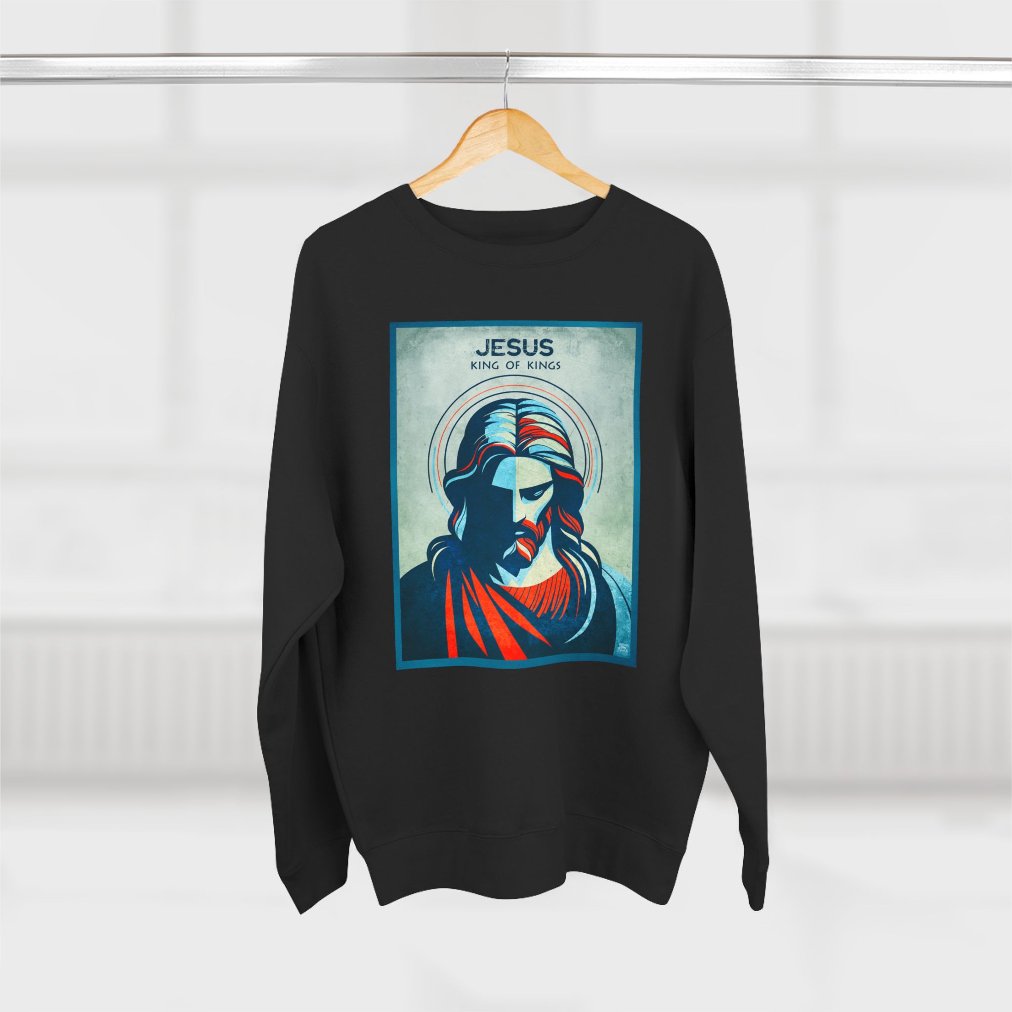 Jesus, King of Kings : Sweatshirt Halo House Jesus, King of Kings : Sweatshirt - Image 8