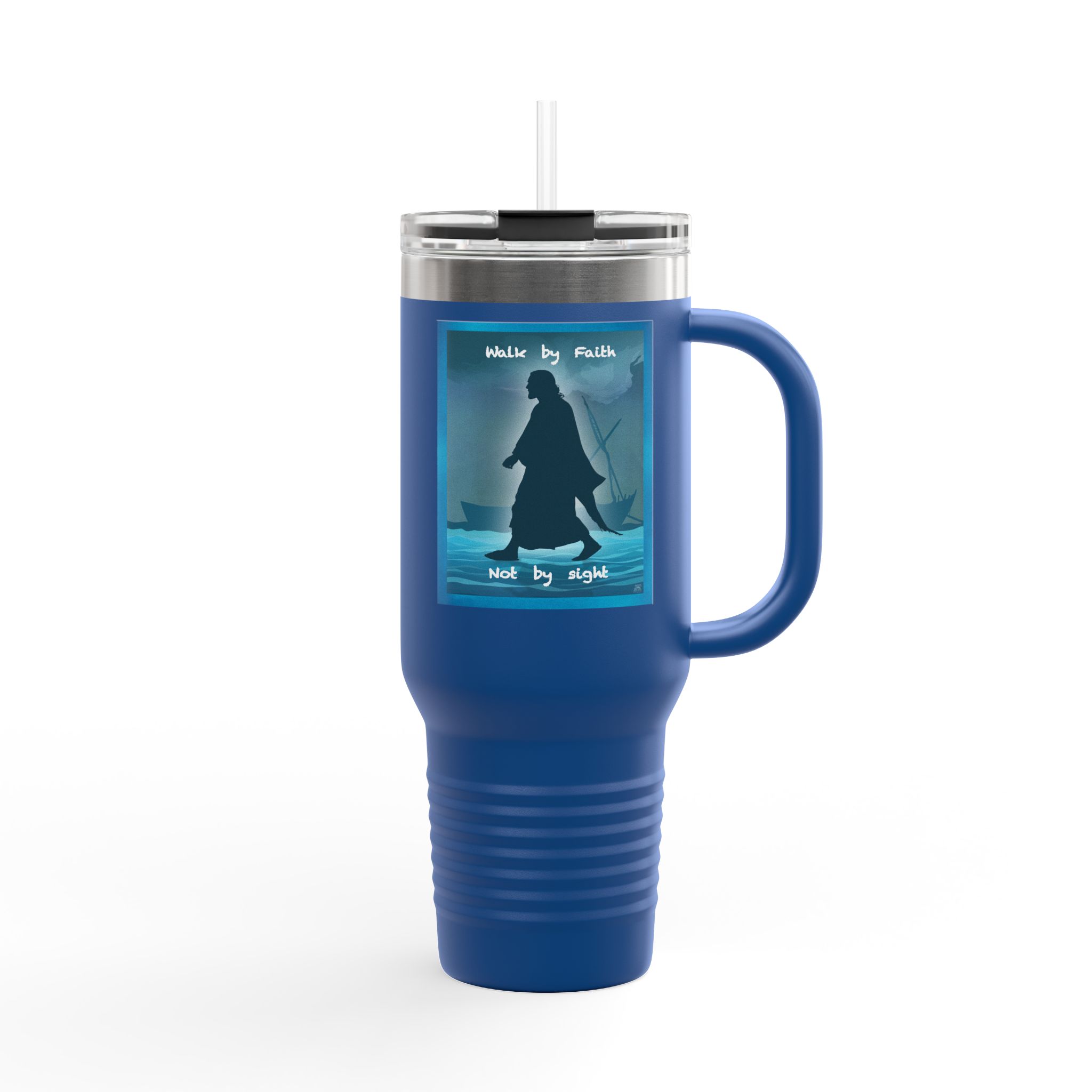 Walk by Faith, Not by Sight Christian Tumbler 40oz - Bible Verse Insulated Tumbler 13 Walk by Faith, Not by Sight Christian Tumbler 40oz - Bible Verse Insulated Tumbler - Image 13