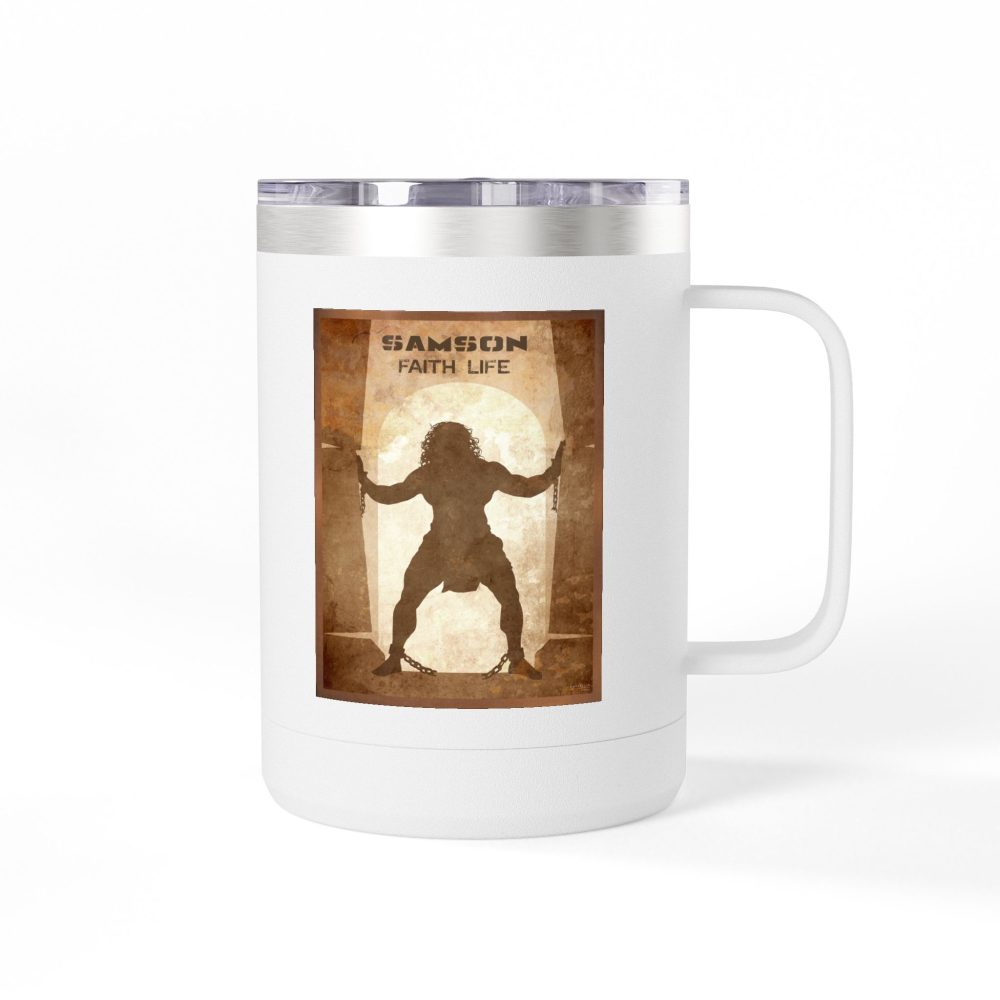 Samson, Faith Life Christian Travel Mug - Bible Coffee Mug 15oz