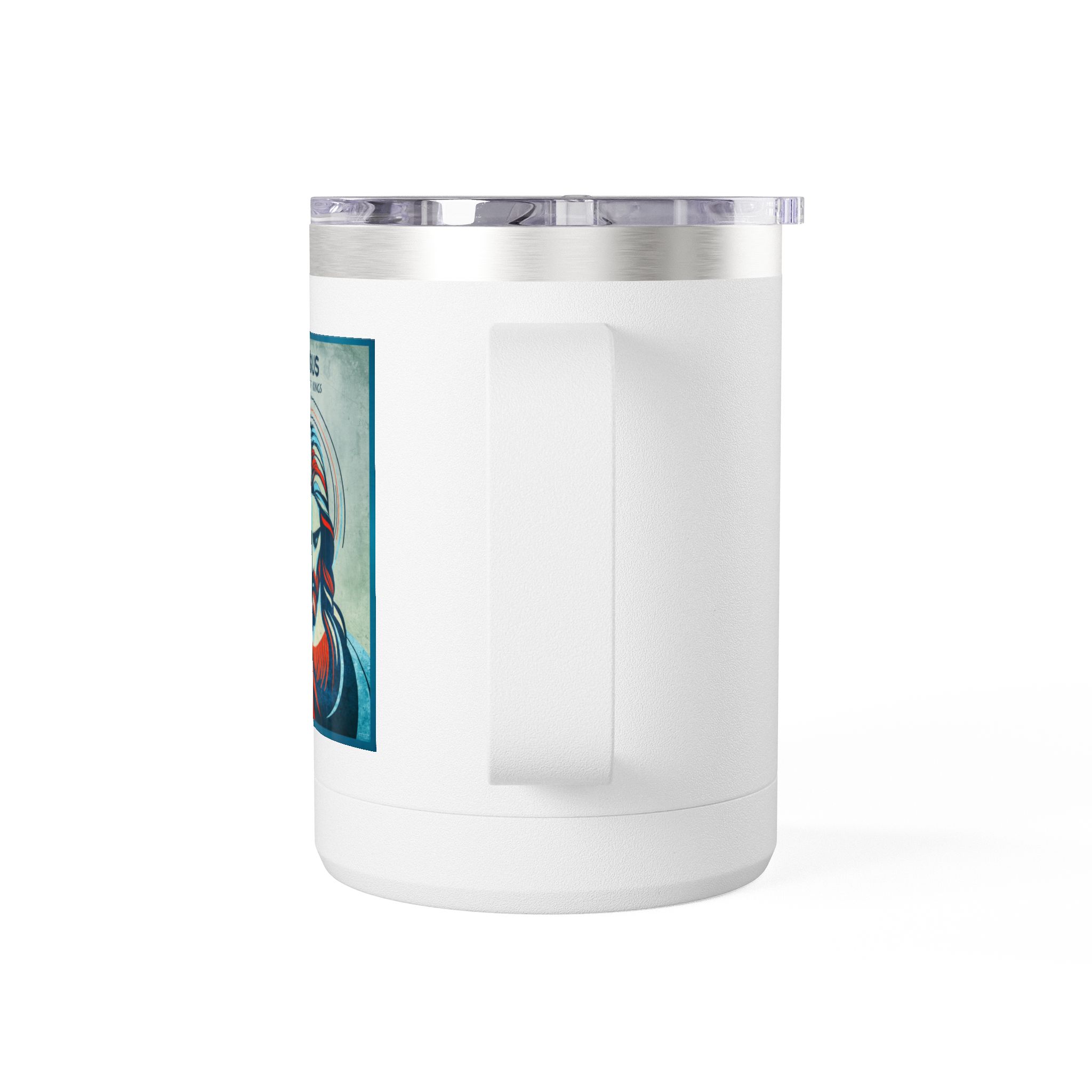 Jesus, King of Kings Christian Travel Mug - Bible Coffee Mug 15oz 3 Jesus, King of Kings Christian Travel Mug - Bible Coffee Mug 15oz - Image 3