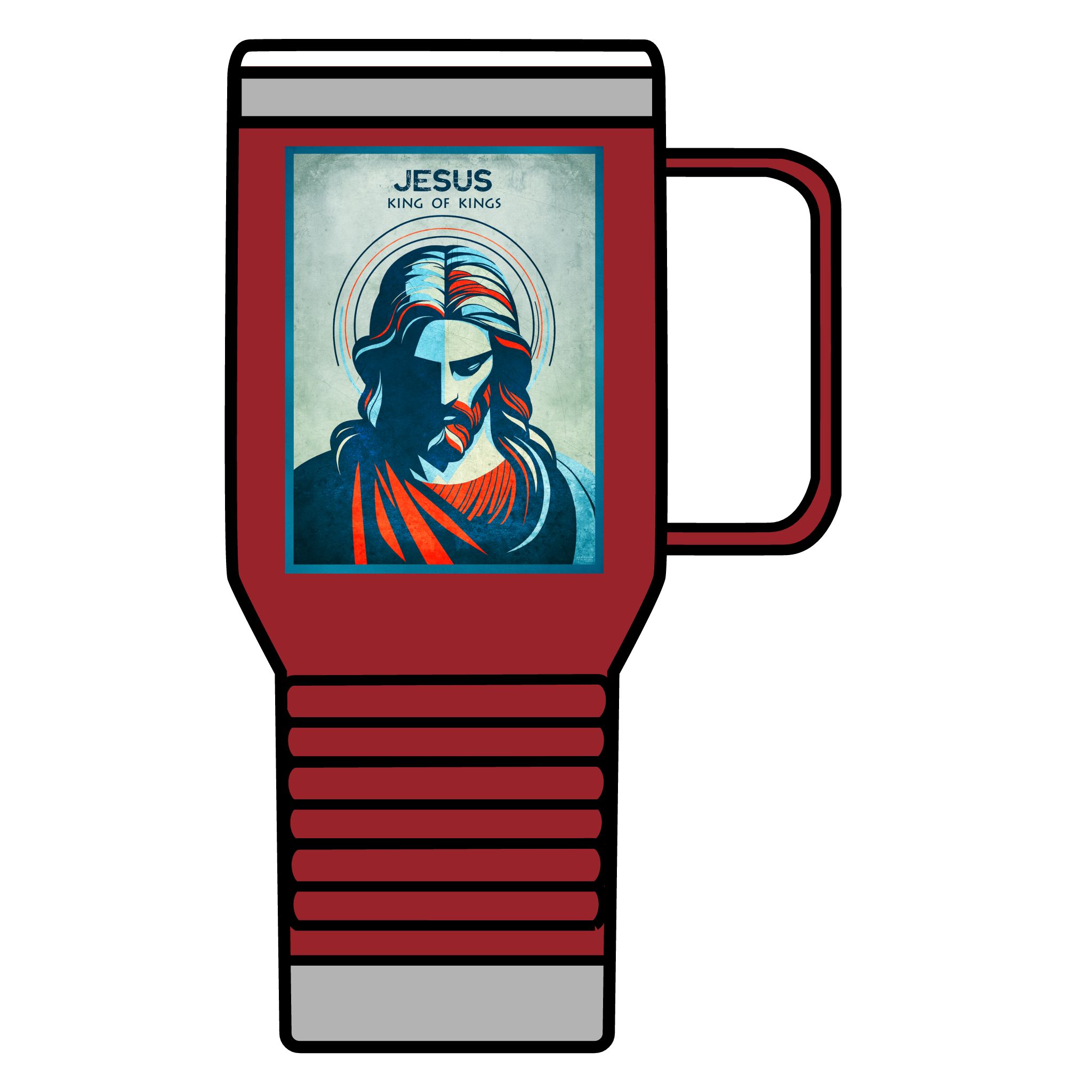 Jesus King of Kings: Inspirational Insulated Tumbler 20oz 5 Jesus King of Kings: Inspirational Insulated Tumbler 20oz - Image 5
