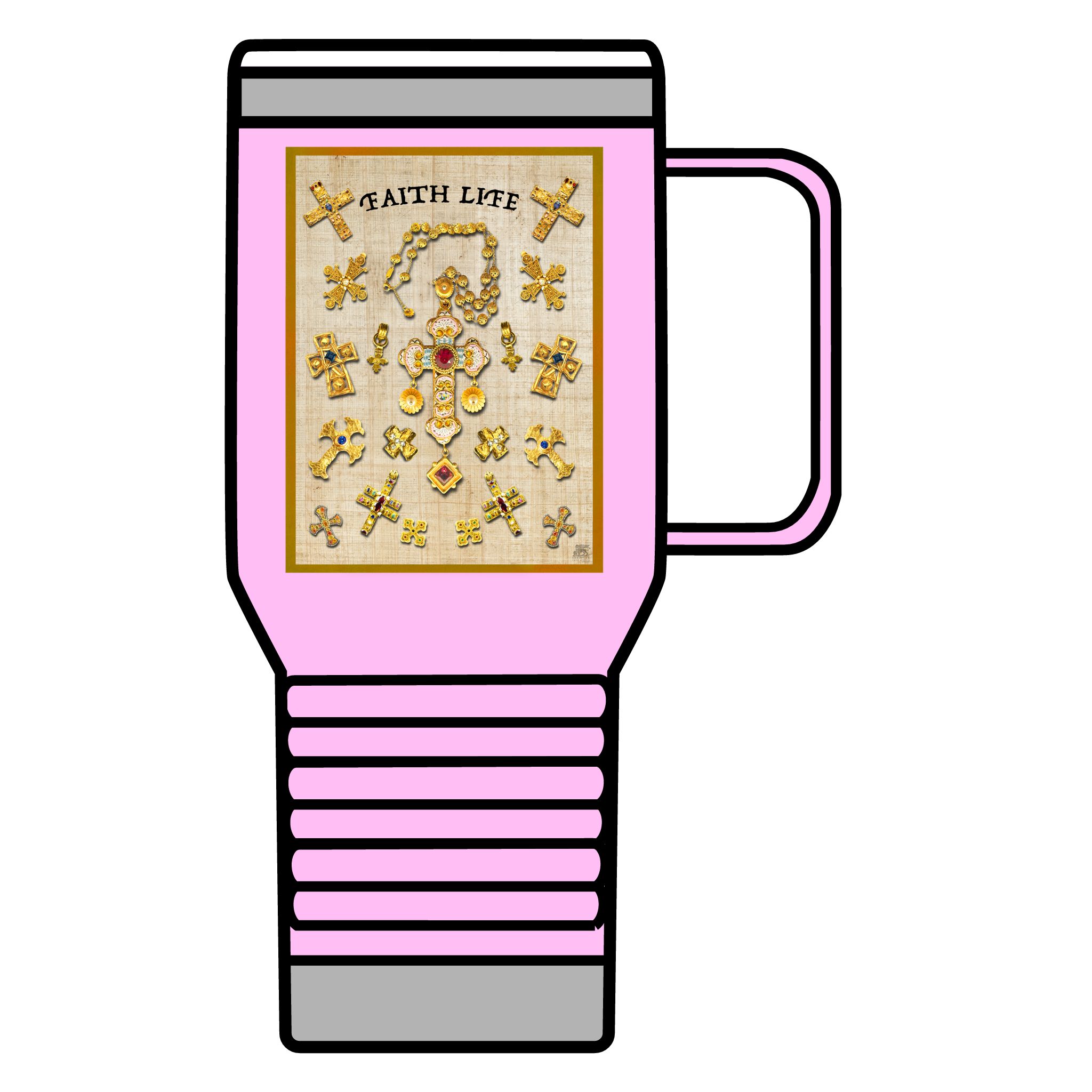 Golden Crosses: Inspirational Insulated Tumbler 20oz Halo House Golden Crosses: Inspirational Insulated Tumbler 20oz - Image 15