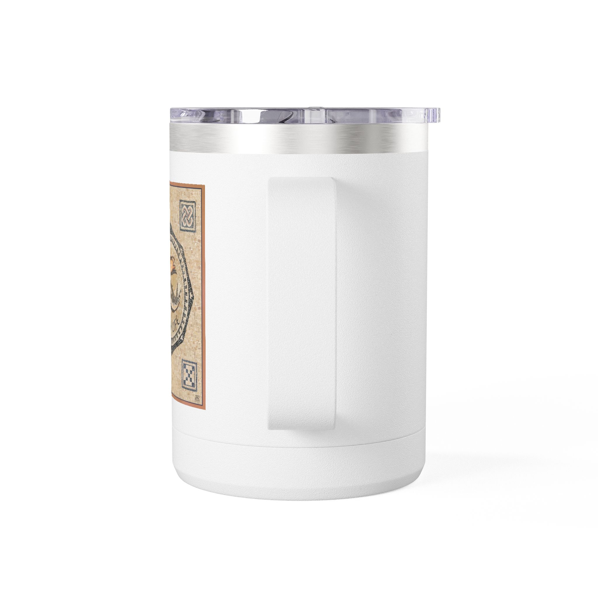 Christian Fish Tile Mosaic Travel Mug - Christian Coffee Mug 15oz 3 Christian Fish Tile Mosaic Travel Mug - Christian Coffee Mug 15oz - Image 3