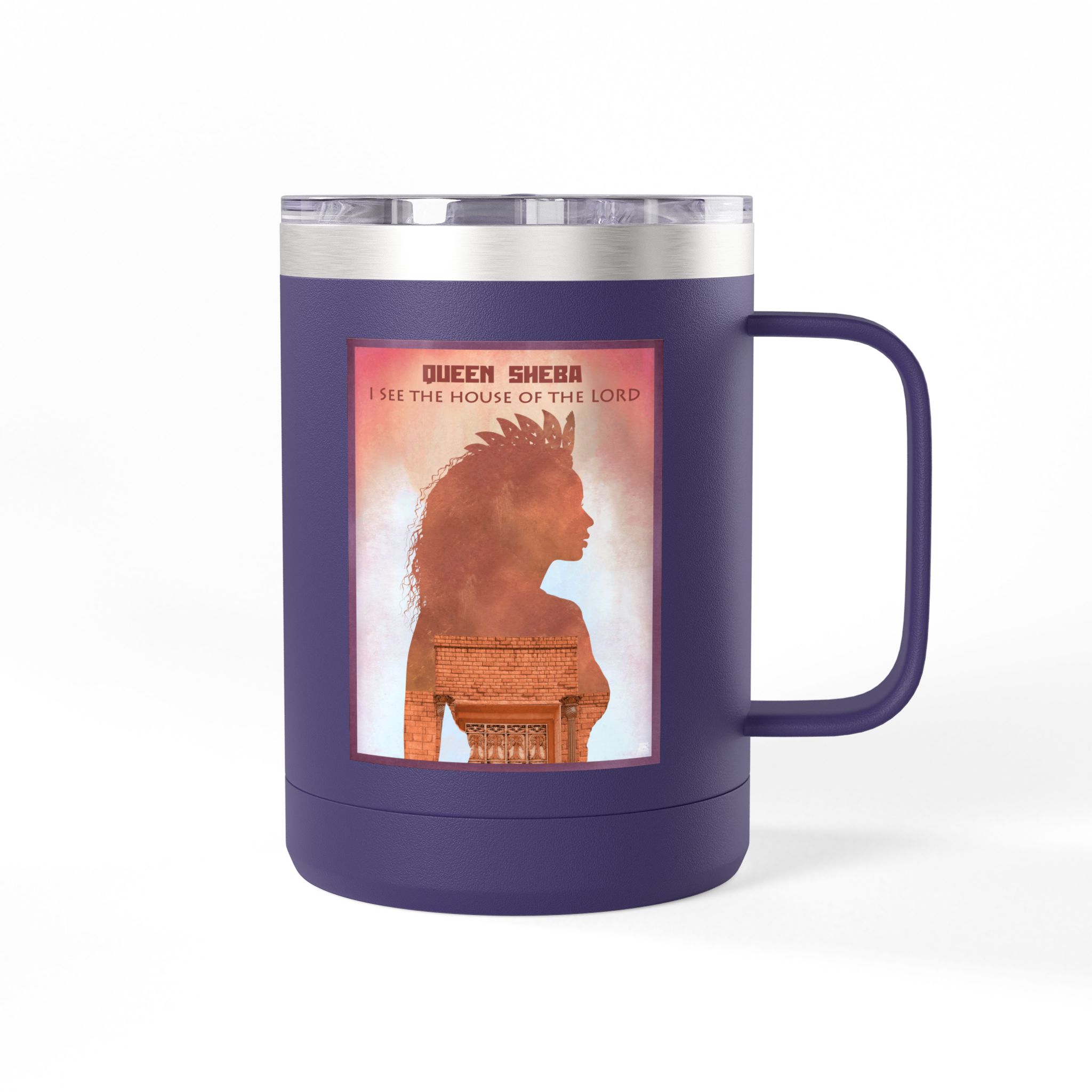 Queen Sheba, I see the House of the Lord Christian Travel Mug - Bible Coffee Mug 15oz 22 Queen Sheba, I see the House of the Lord Christian Travel Mug - Bible Coffee Mug 15oz - Image 22