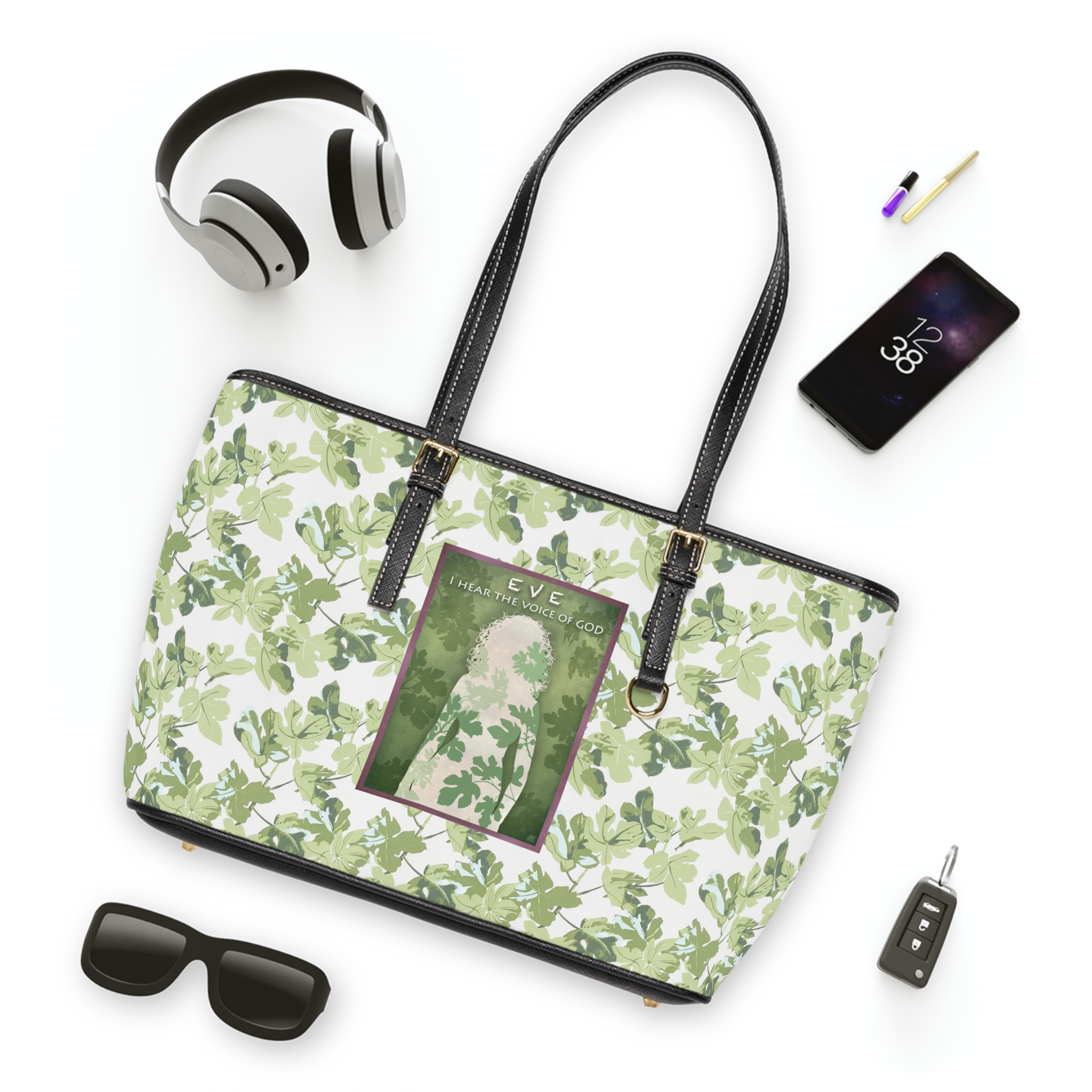 Eve, I hear the Voice of God, Shoulder Bag Halo House Eve, I hear the Voice of God, Shoulder Bag - Image 3