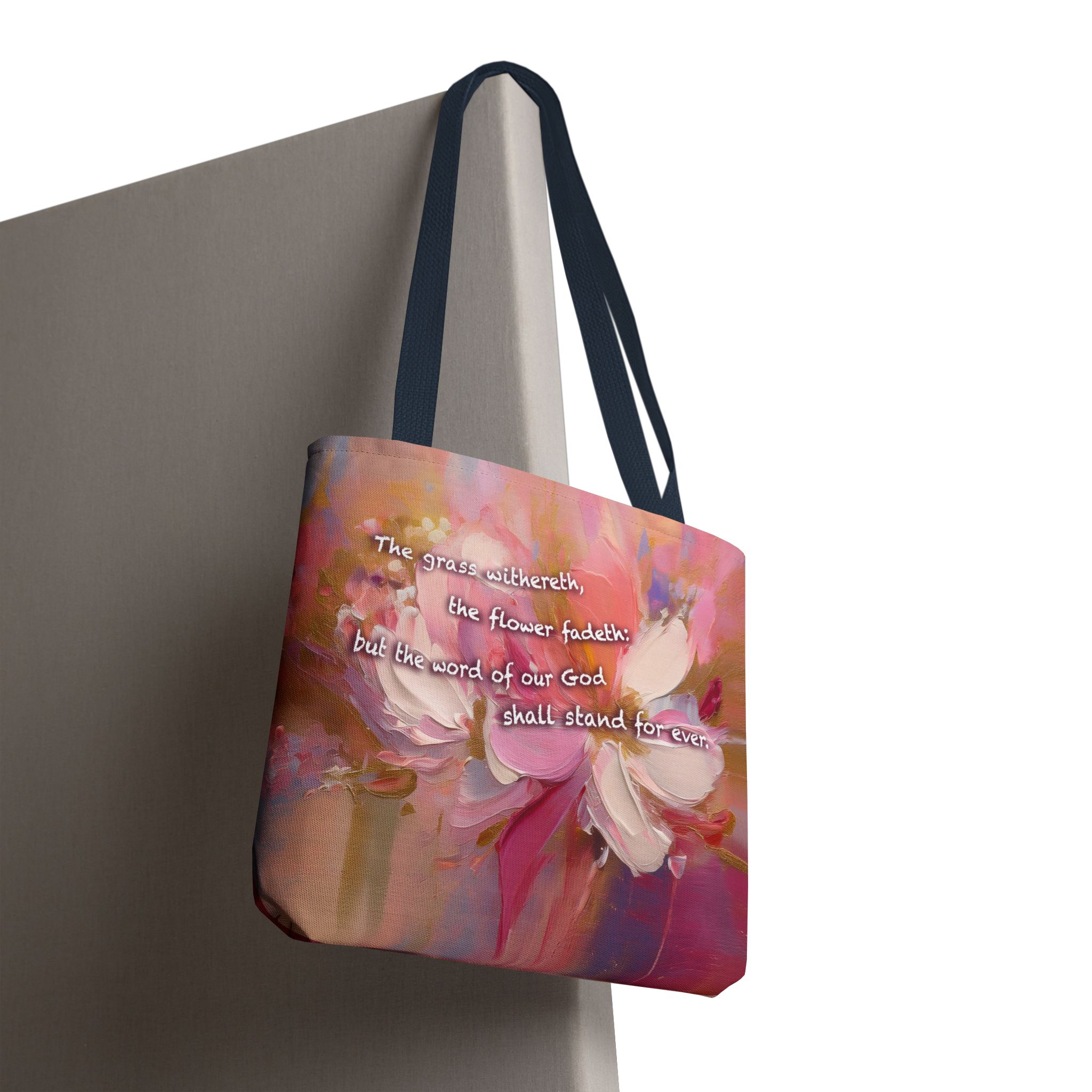 The Word of Our God Shall Stand Forever Christian Tote Bag - Isaiah 40:8 Inspirational Tote 20 The Word of Our God Shall Stand Forever Christian Tote Bag - Isaiah 40:8 Inspirational Tote - Image 20