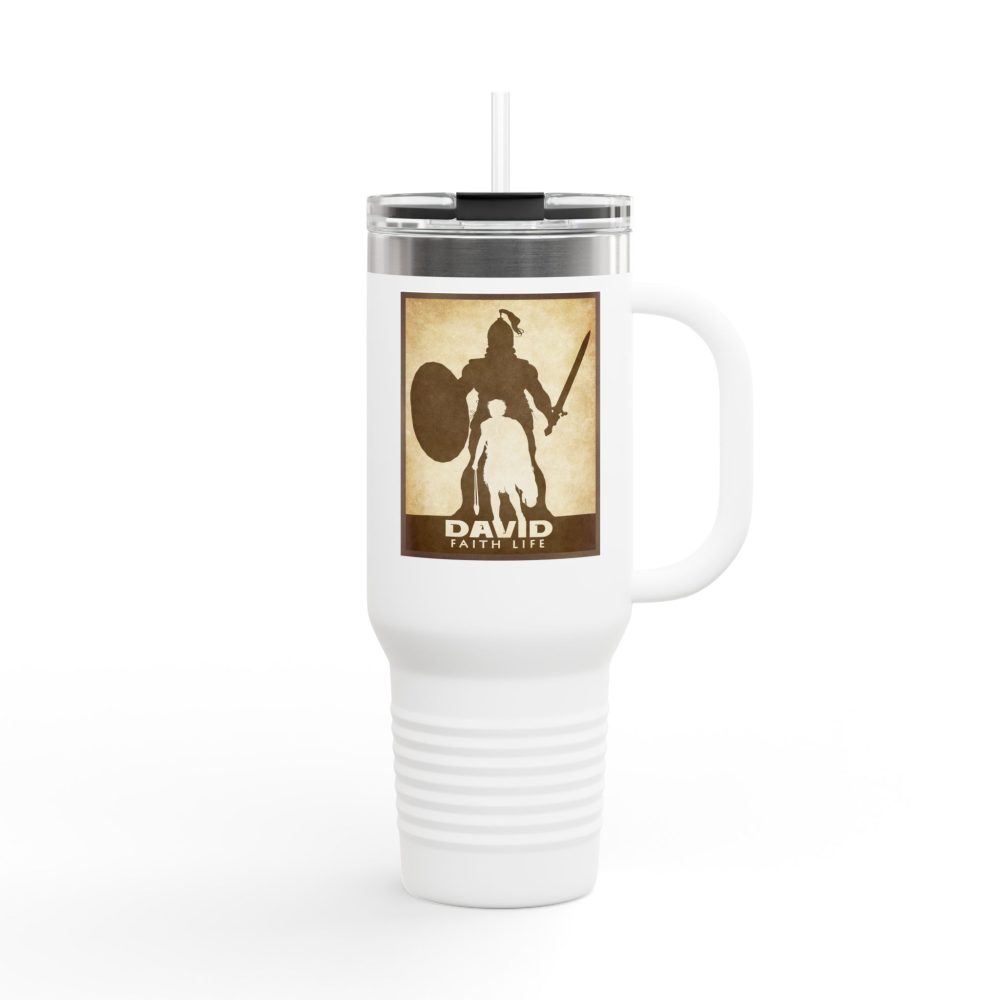 David and Goliath, Faith Life - Christian 40oz Tumbler