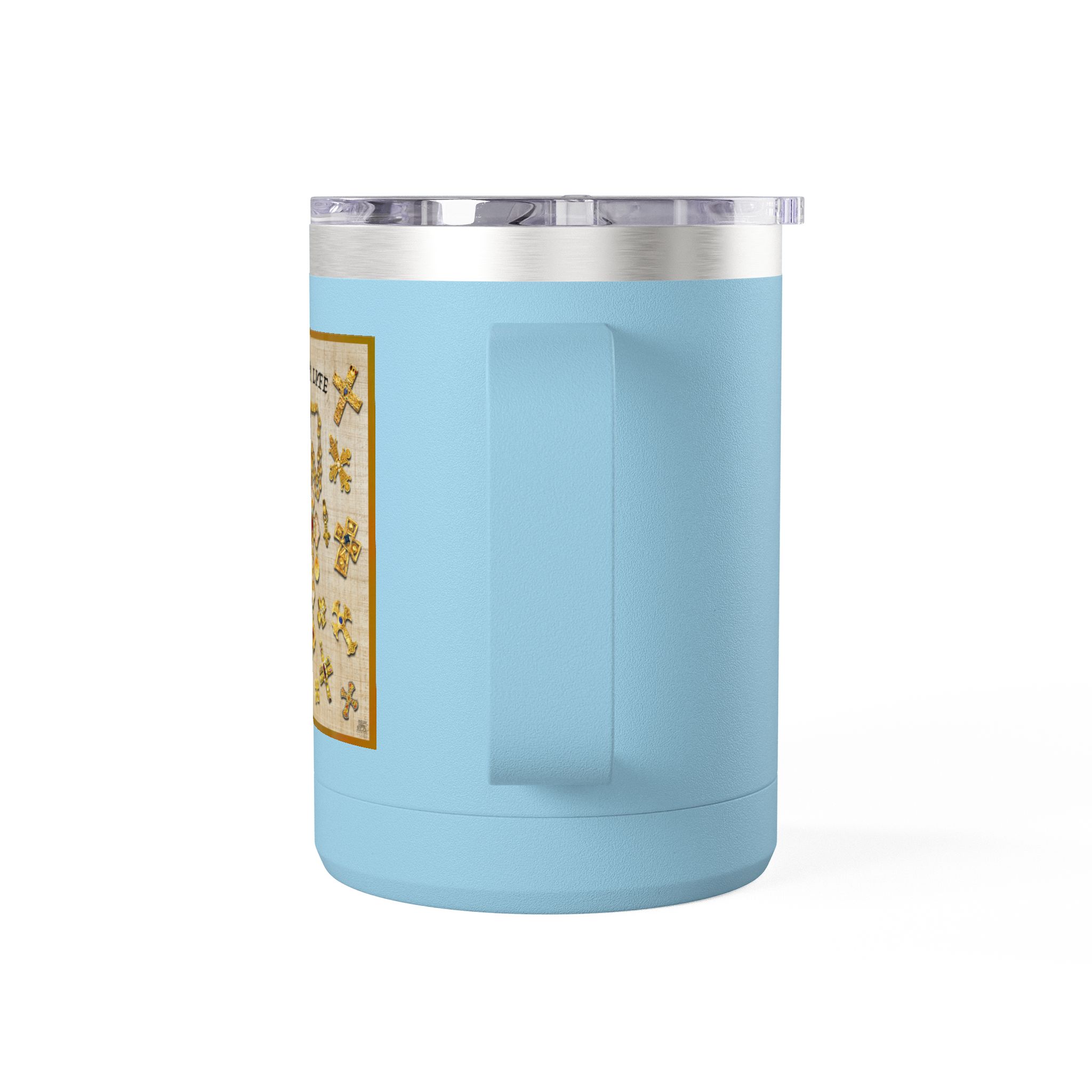 Golden Crosses Christian Travel Mug - Christian Coffee Mug 15oz 15 Golden Crosses Christian Travel Mug - Christian Coffee Mug 15oz - Image 15