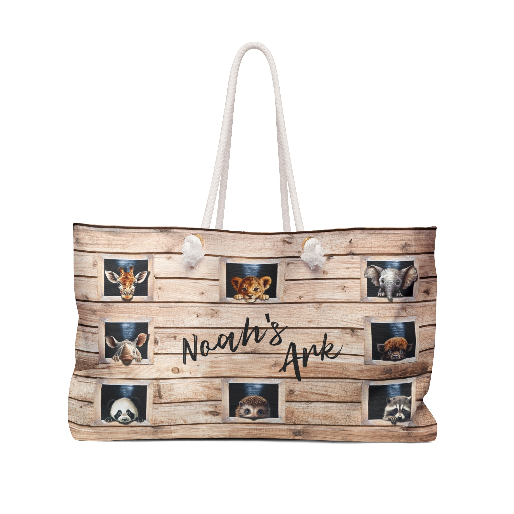Noah's Ark - Boston Weekender Tote Bag Halo House Noah's Ark - Boston Weekender Tote Bag