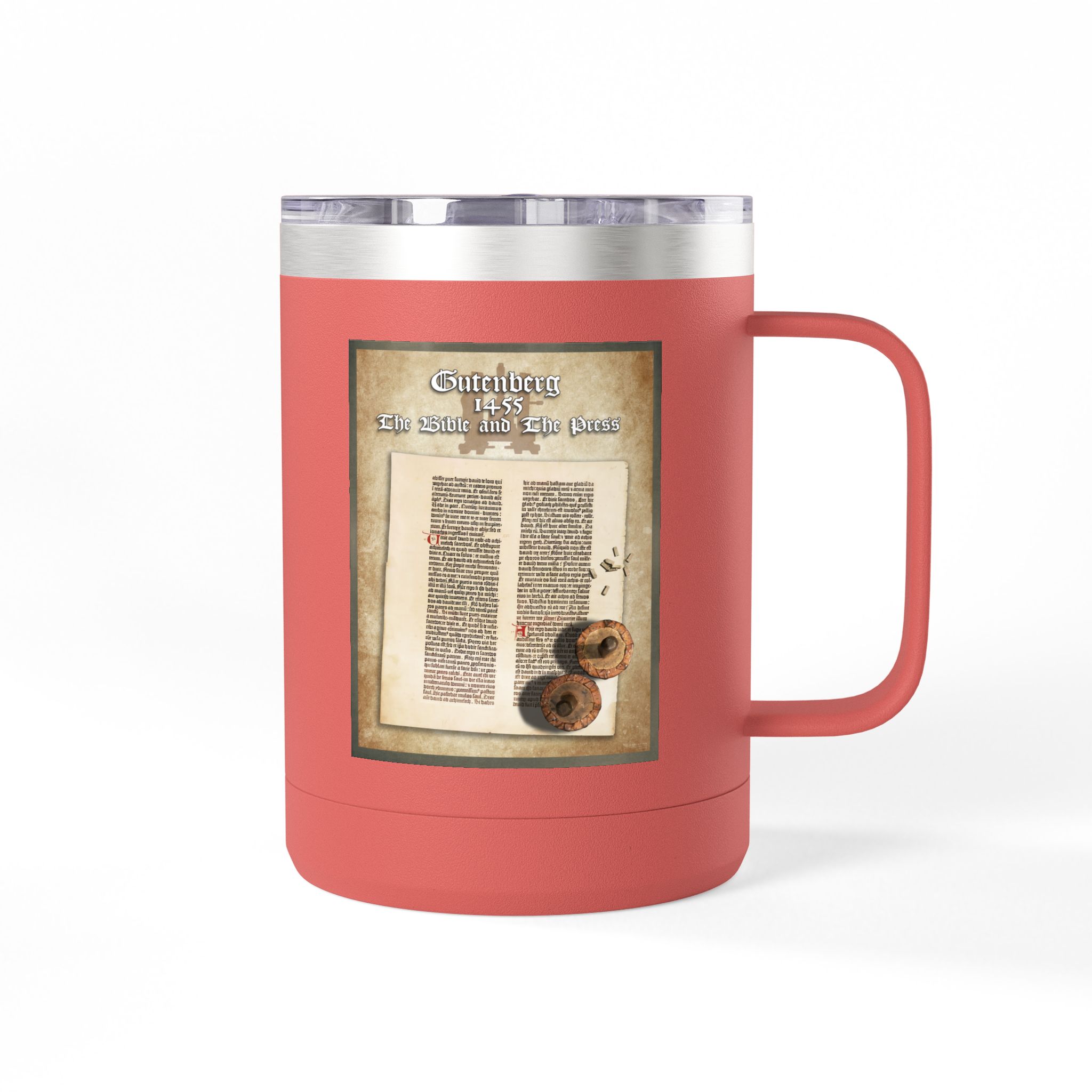 The Gutenberg Bible Christian Travel Mug - Historic Bible Coffee Mug 15oz 26 The Gutenberg Bible Christian Travel Mug - Historic Bible Coffee Mug 15oz - Image 26