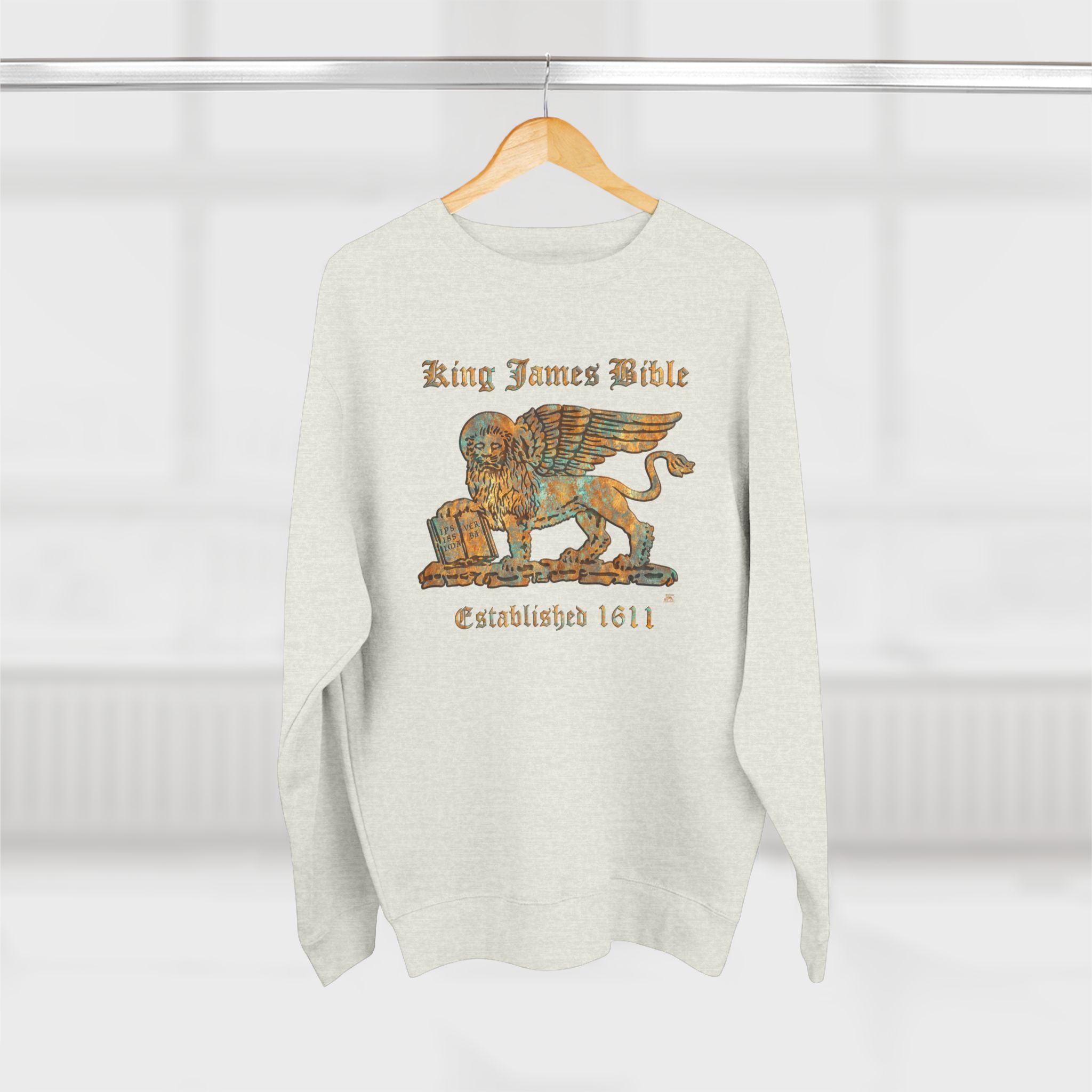 KJV Gold Lion Logo : Sweatshirt 11 KJV Gold Lion Logo : Sweatshirt - Image 11